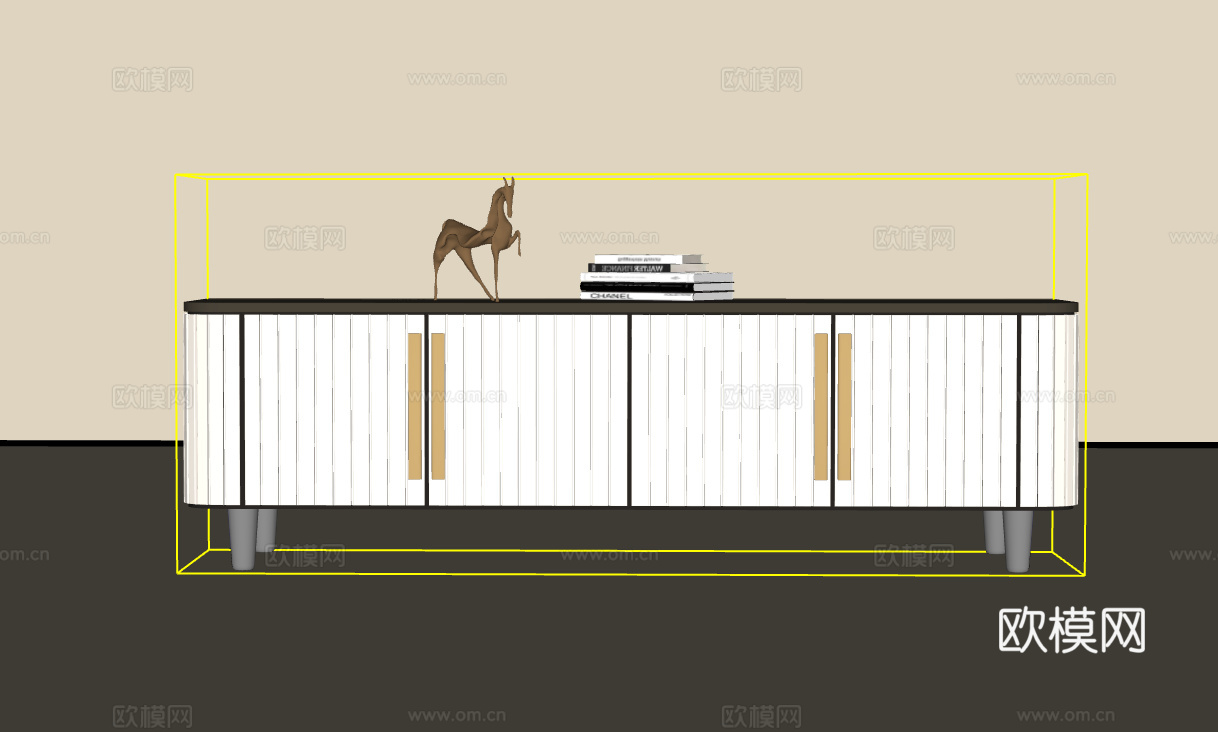 电视柜su模型