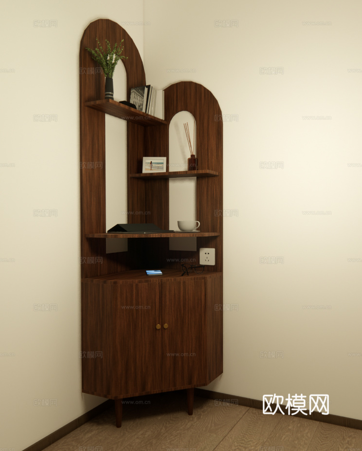 角柜 边柜 床头柜su模型