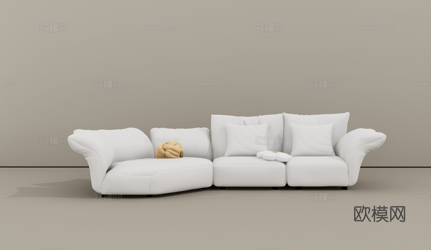 休闲沙发su模型