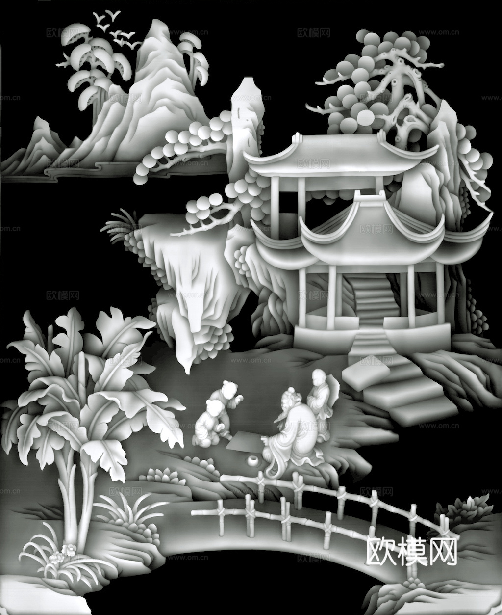 浮雕 金属浮雕 铜雕 木质雕花 十二生肖 黑白凹凸浮雕灰度图下载