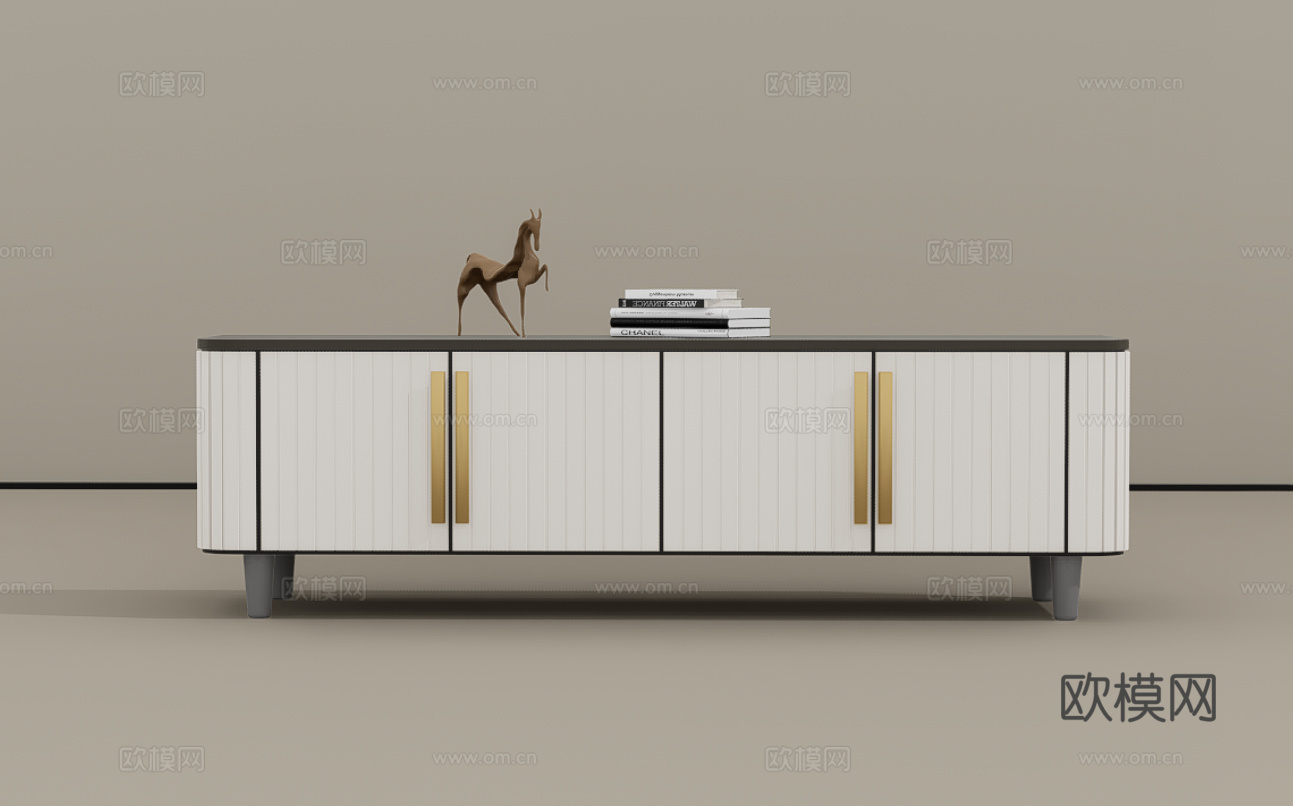 电视柜su模型