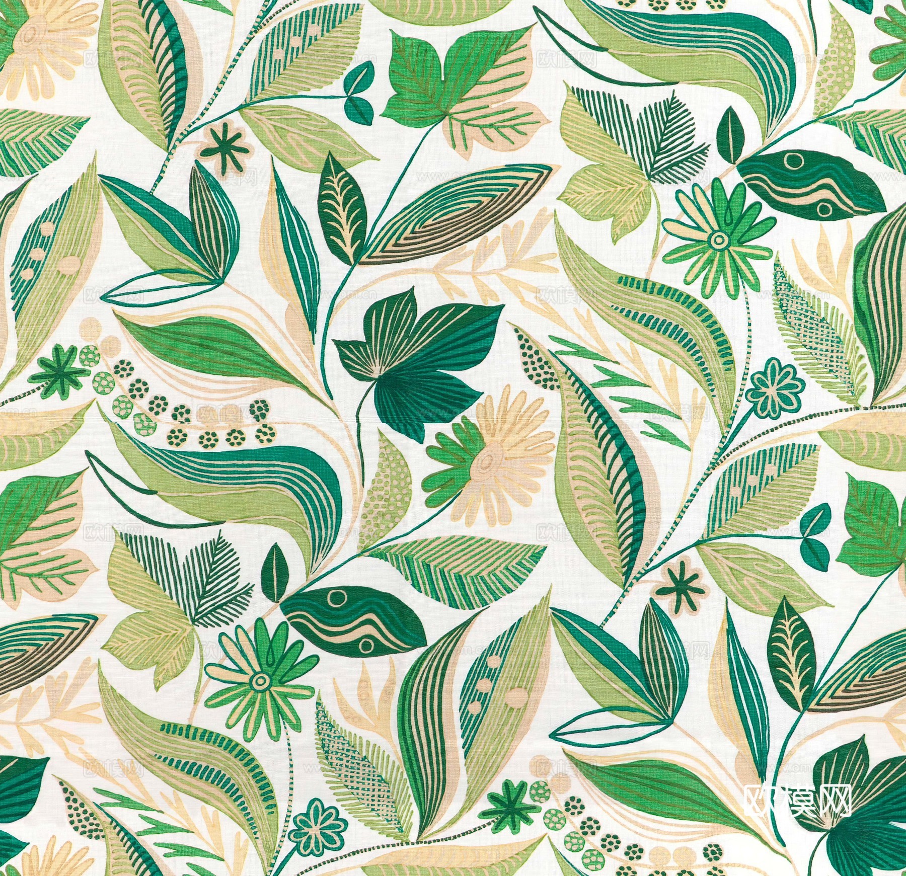 无缝亚麻花纹布