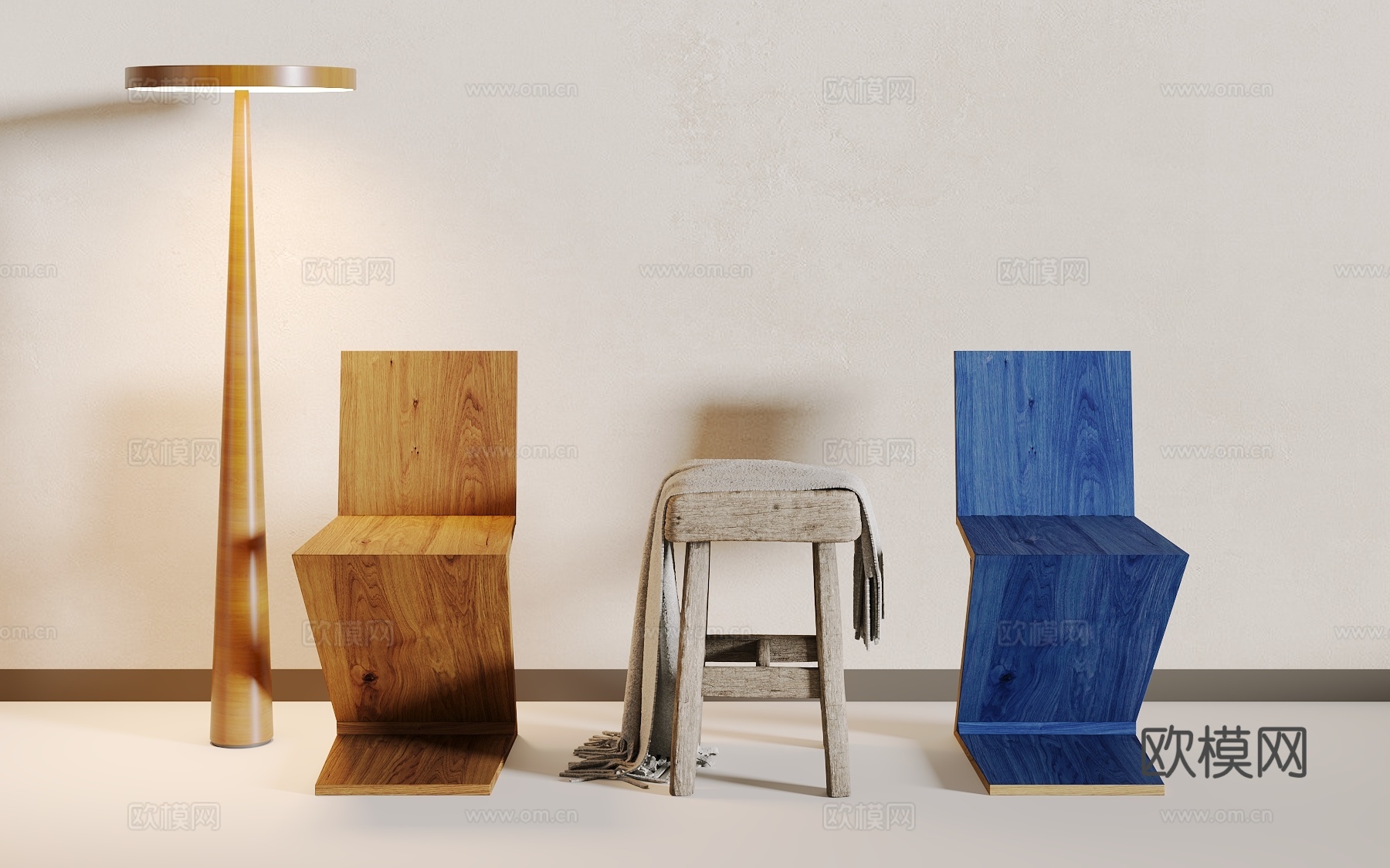 现代沙发3d模型下载