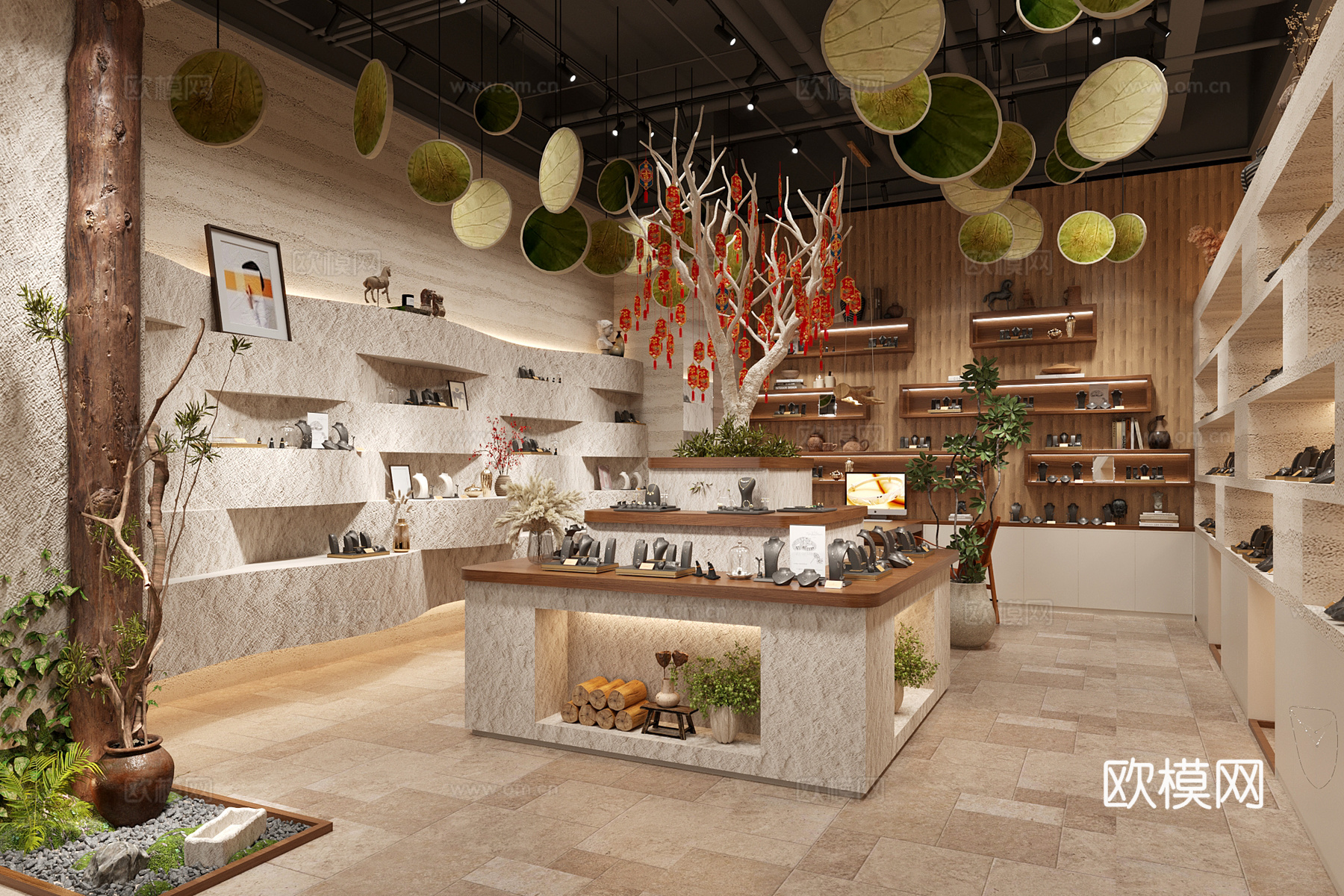 饰品店 文创店 首饰店3d模型下载