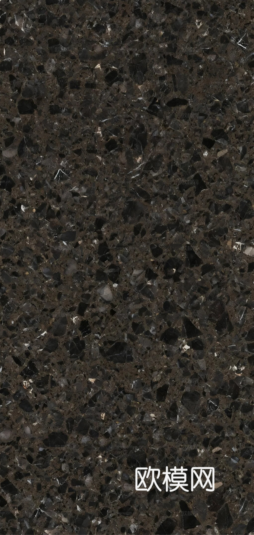 现代简约 深色水磨石 黑色水磨石瓷砖 黑金水磨石