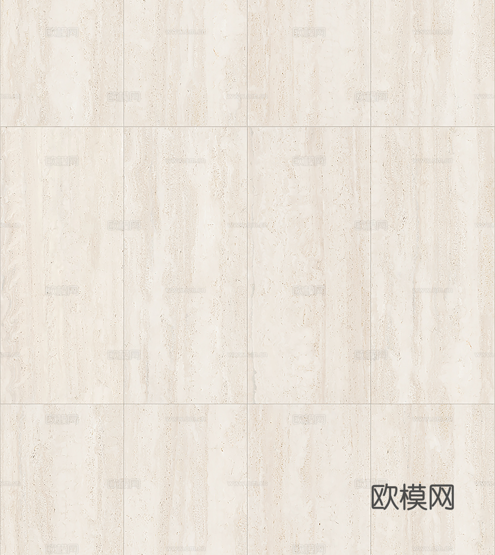 现代奶油无缝米白洞石瓷砖