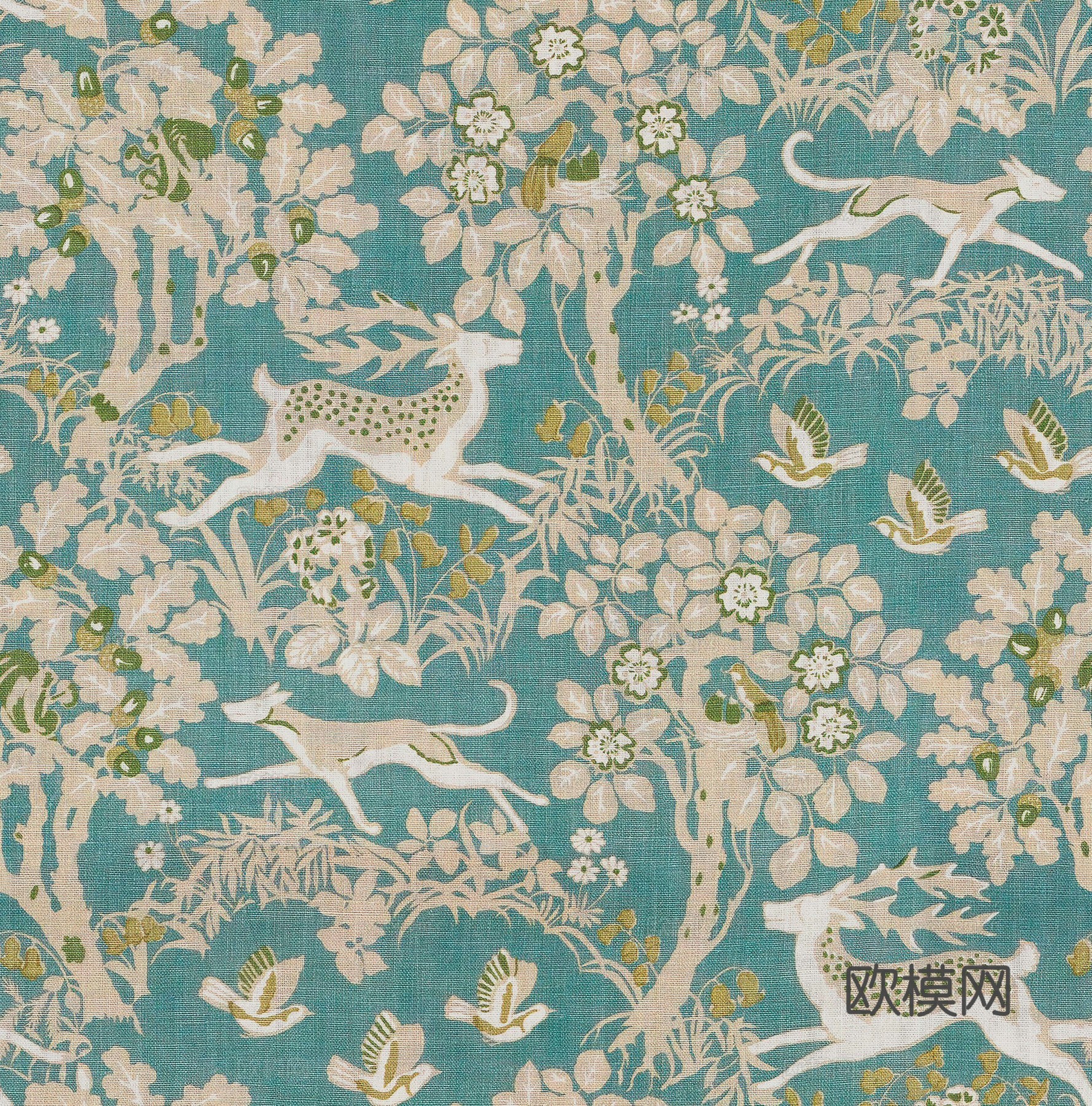 无缝亚麻花纹布