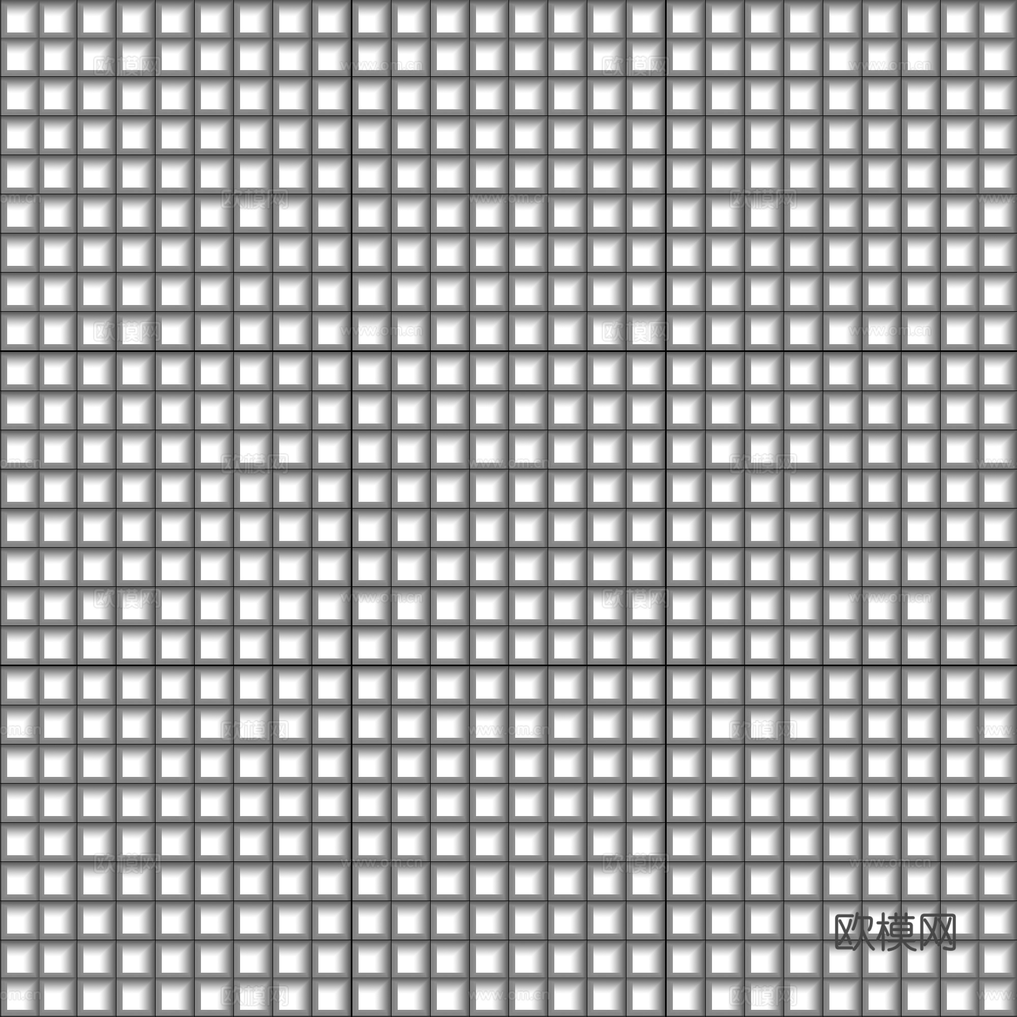 无缝玻璃砖格子玻璃方形玻璃贴图