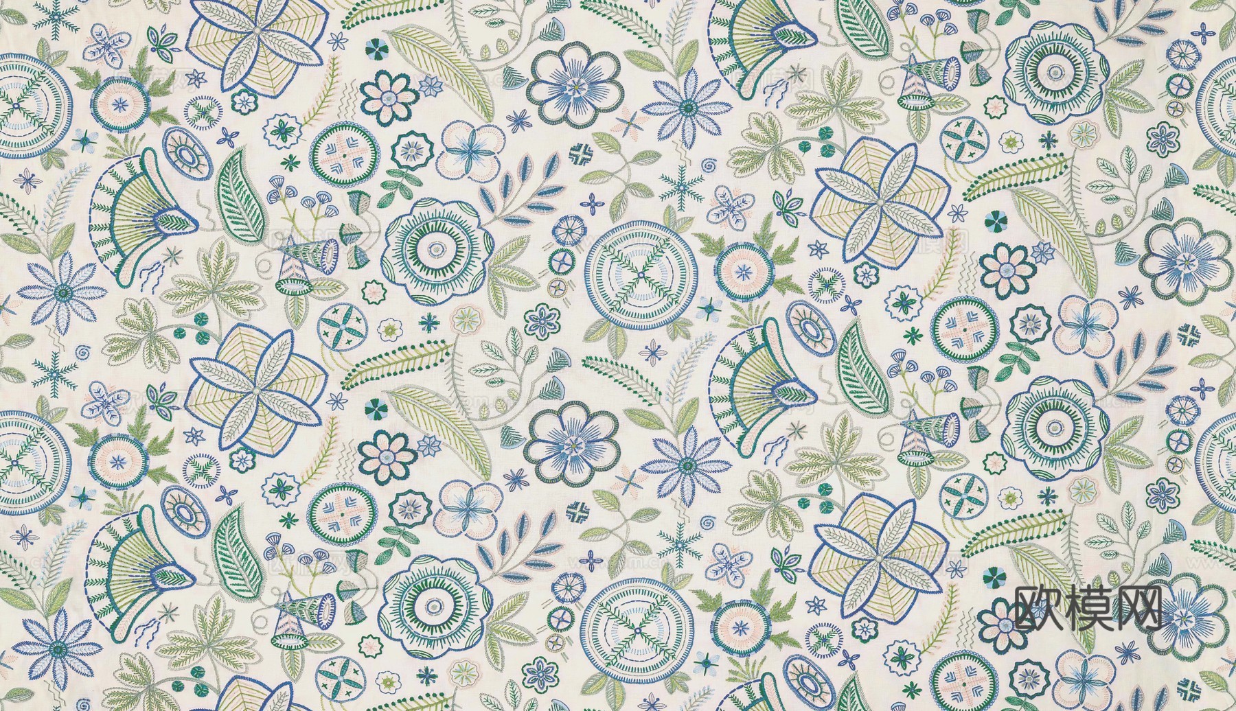 无缝亚麻花纹布