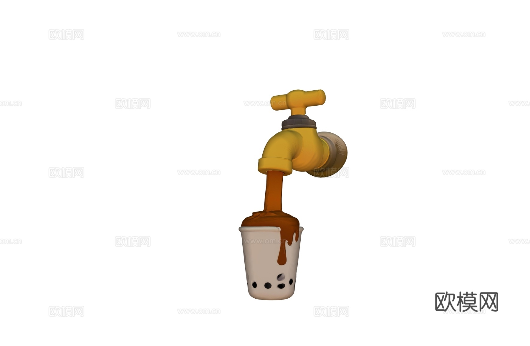 奶茶艺术装置 咖啡店艺术装置 奶茶店打卡装饰 甜品奶茶艺术装su模型