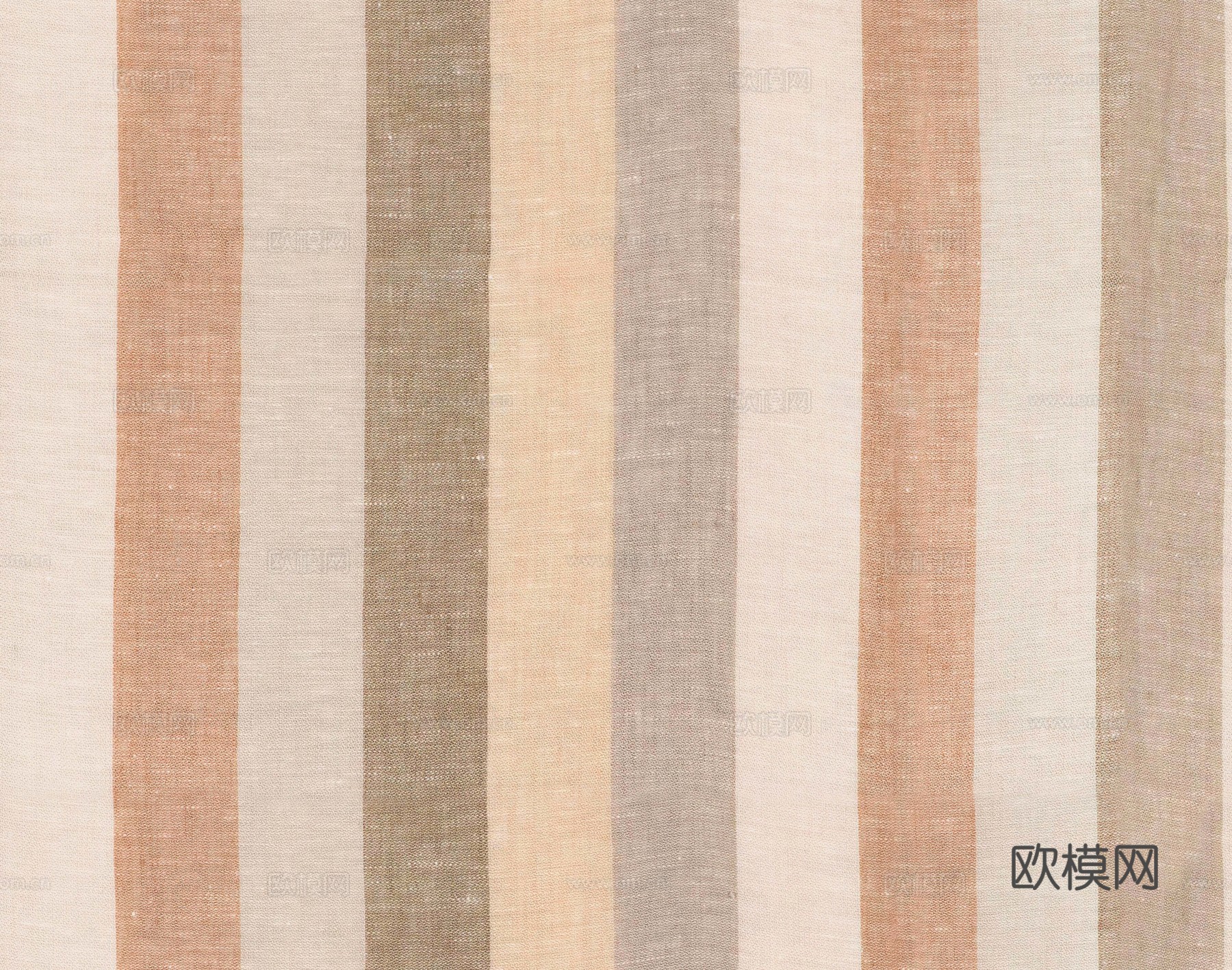 无缝亚麻条纹布