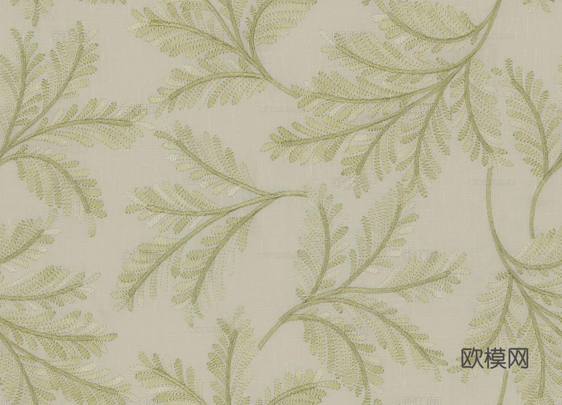 无缝刺绣花纹布