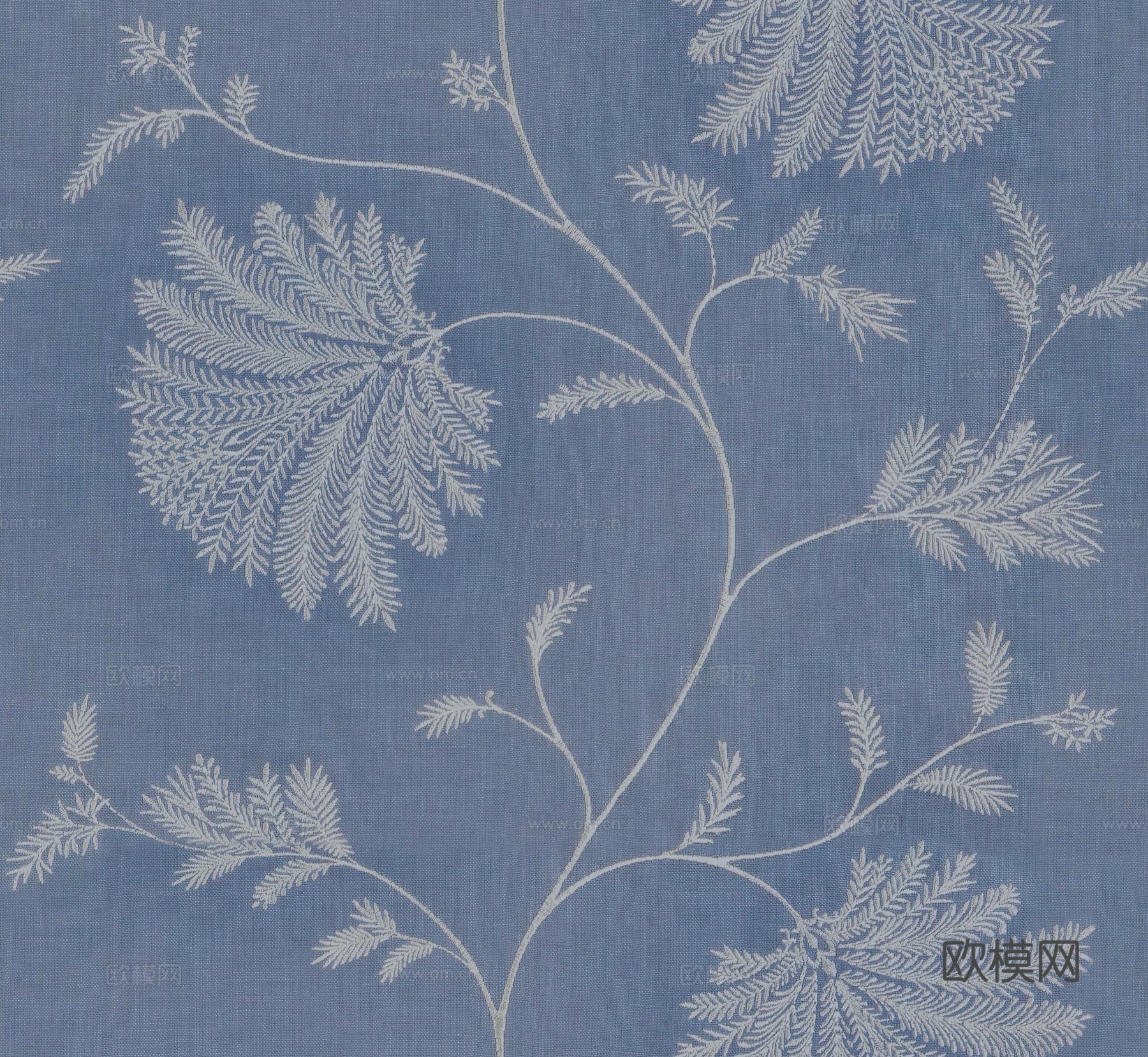 无缝刺绣花纹布