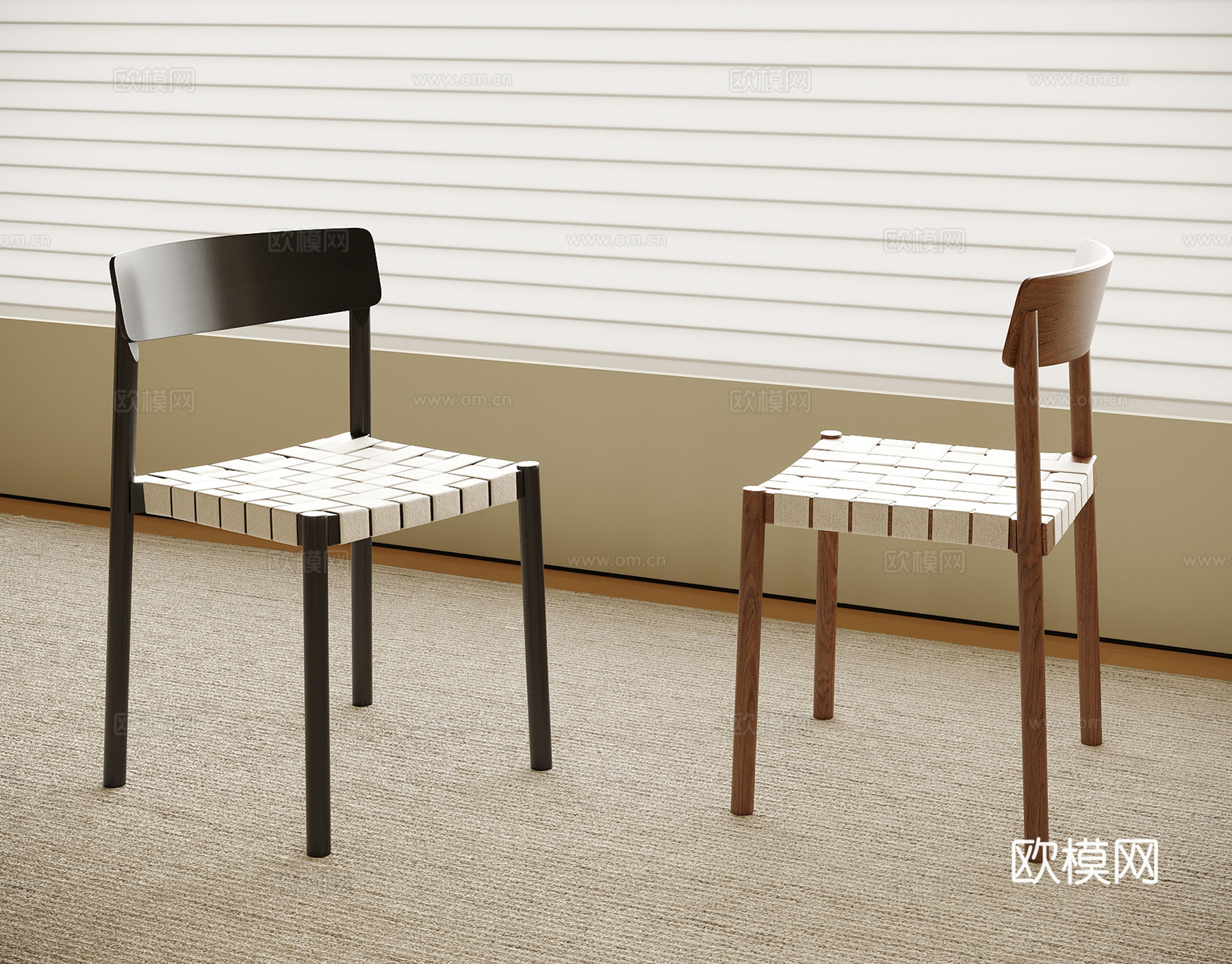 现代单椅 茶椅 餐椅 书椅su模型
