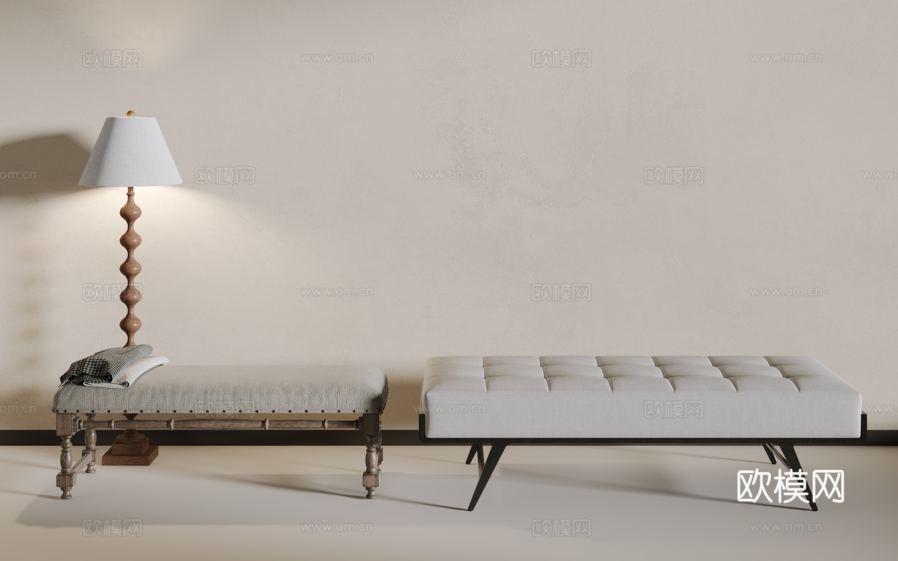 现代沙发3d模型下载