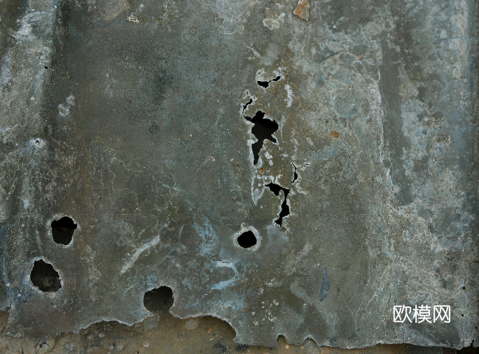 废弃金属锈蚀铁锈破旧金属生锈铁板划痕做旧金属 穿孔花纹金属板下载