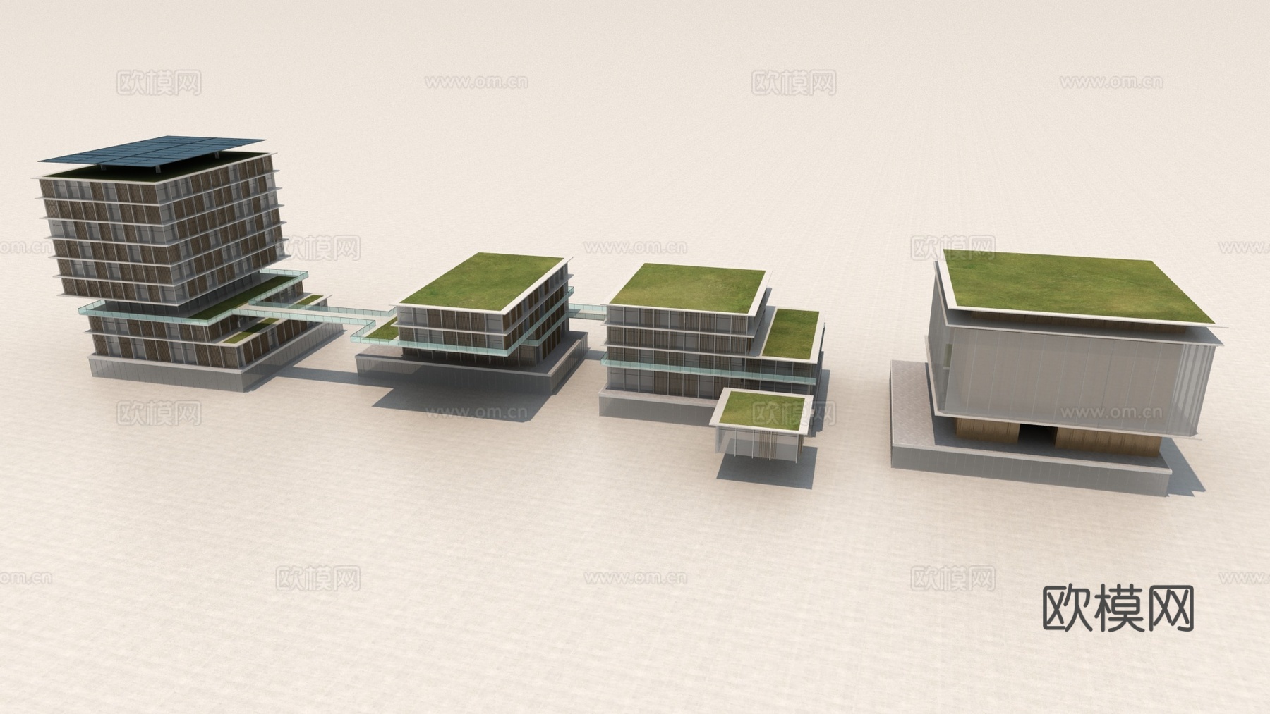 建筑 公建 办公建筑 商业综合体3d模型下载