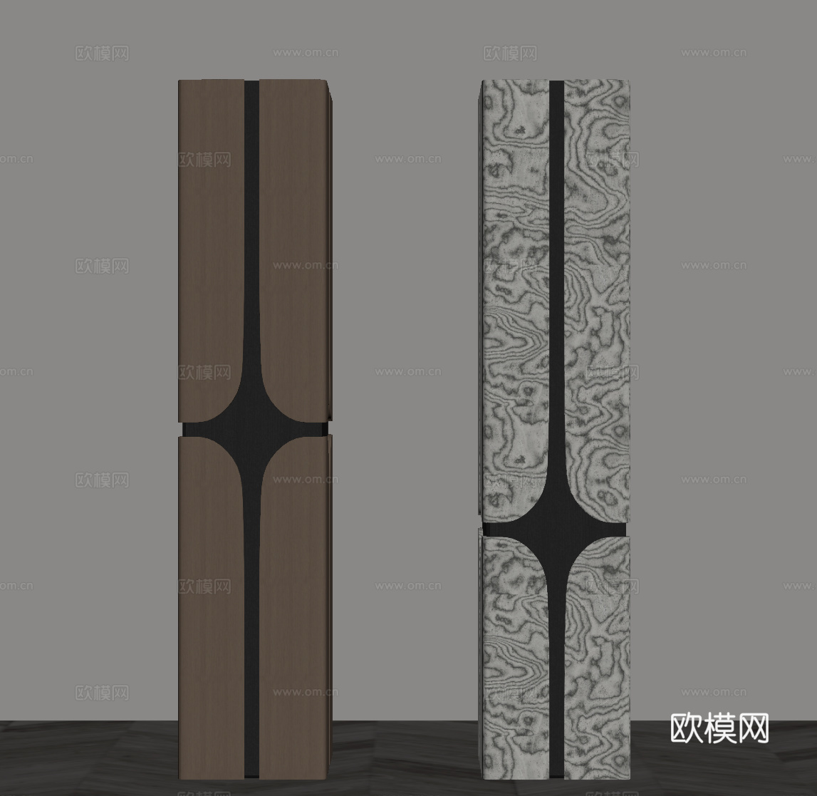 现代意式柱子 方柱su模型