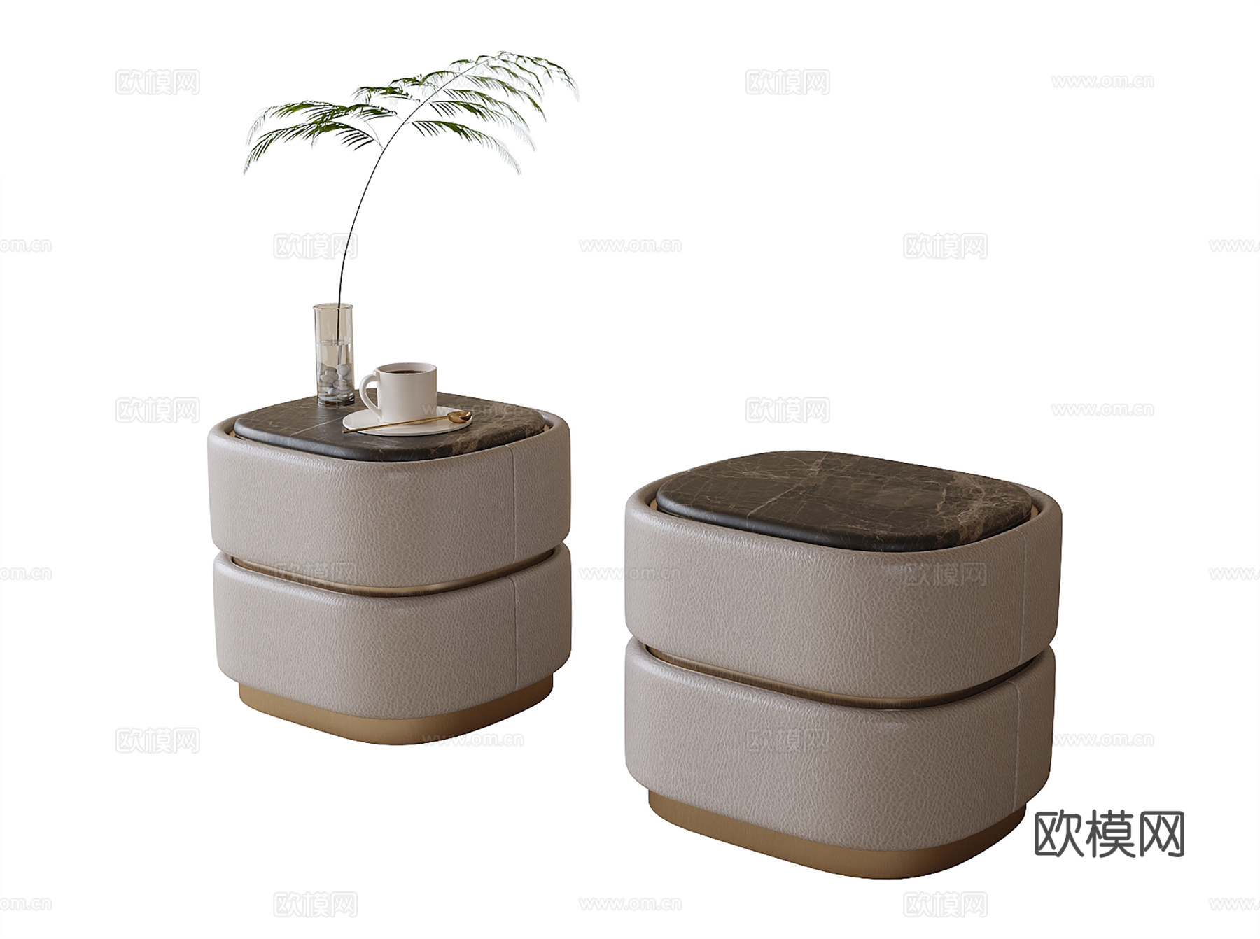 现代床头柜su模型