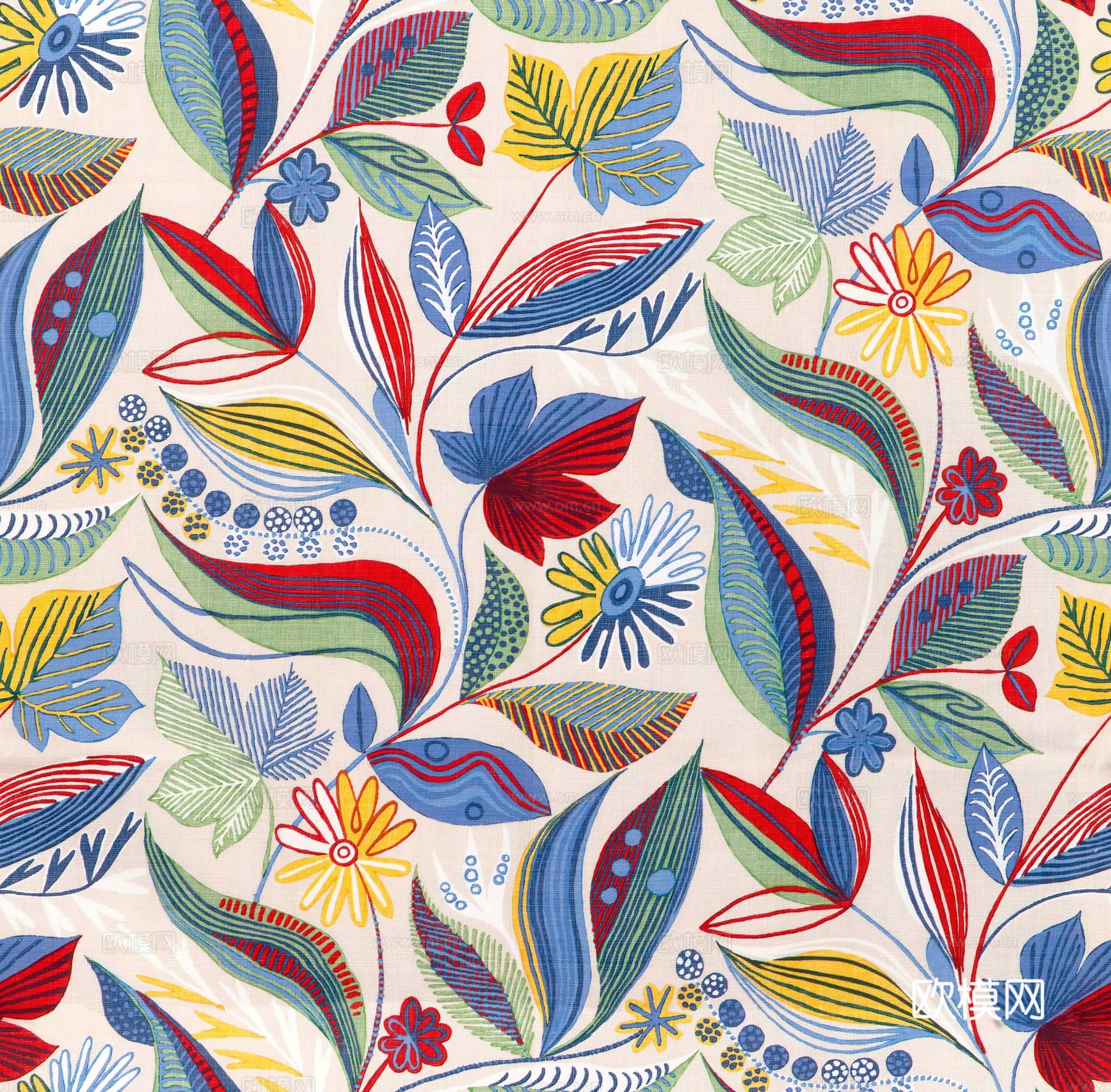 无缝亚麻花纹布