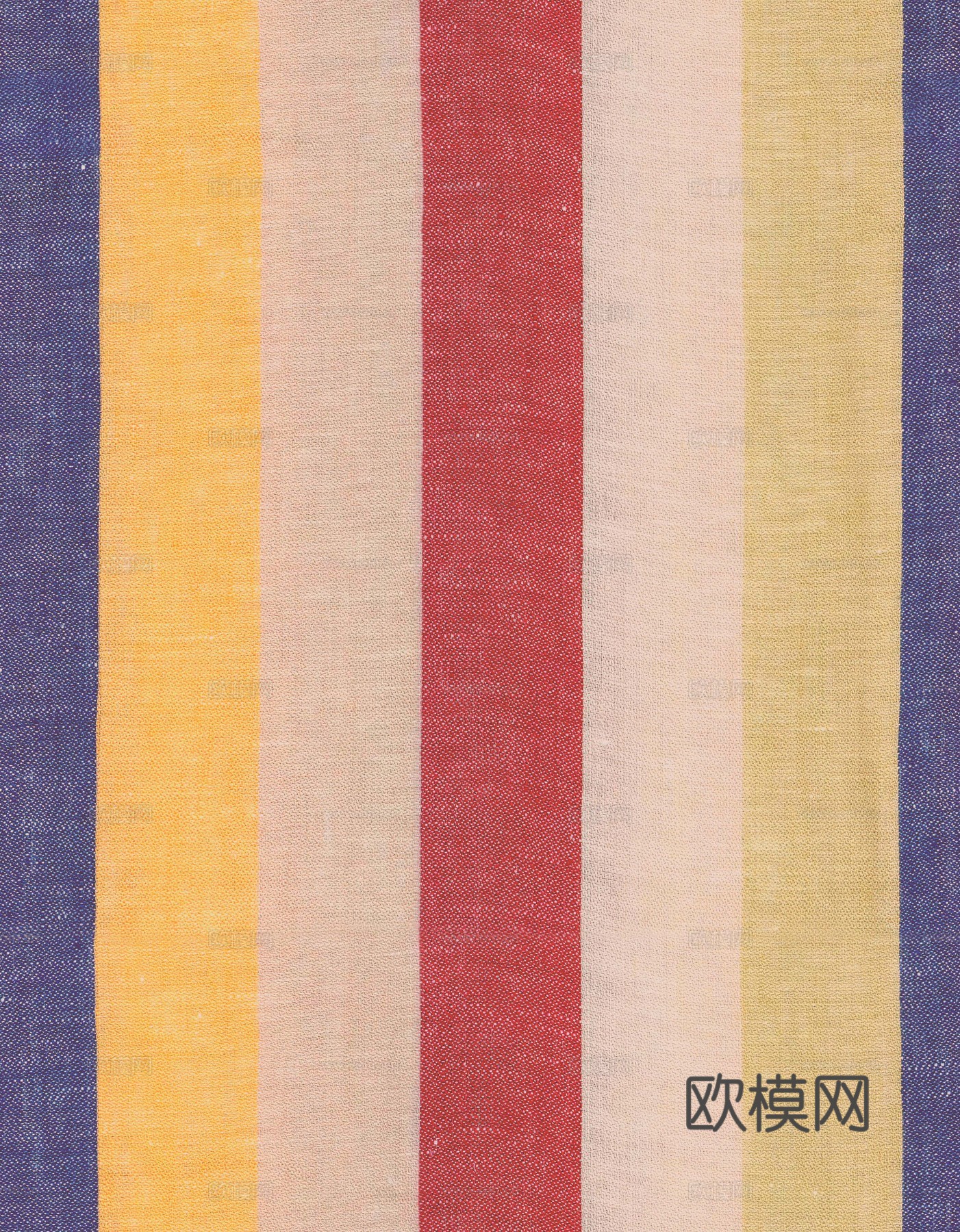 无缝亚麻条纹布