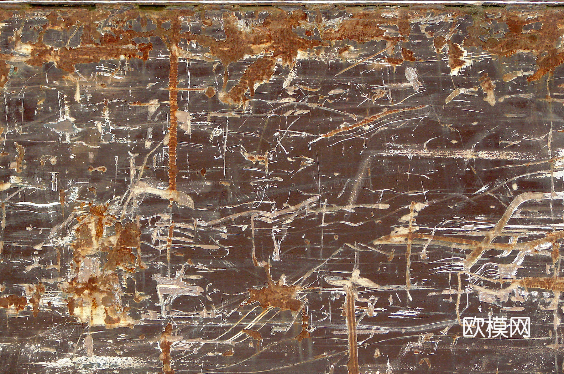 废弃金属锈蚀铁锈破旧金属生锈铁板划痕做旧金属 穿孔花纹金属板下载