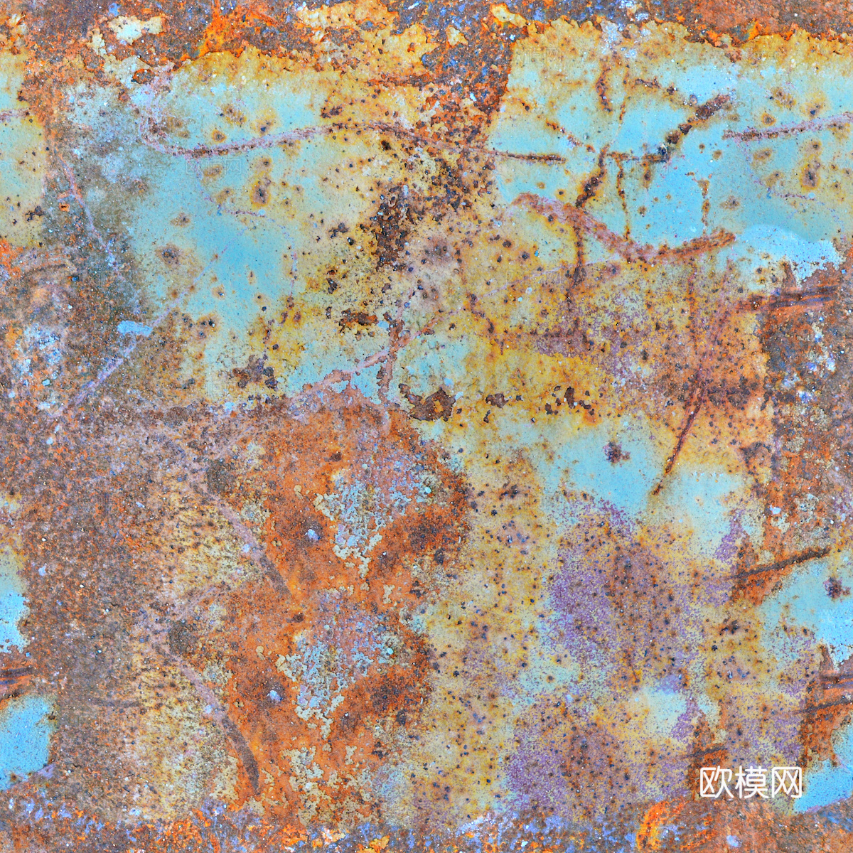 废弃金属锈蚀铁锈破旧金属生锈铁板划痕做旧金属 穿孔花纹金属板