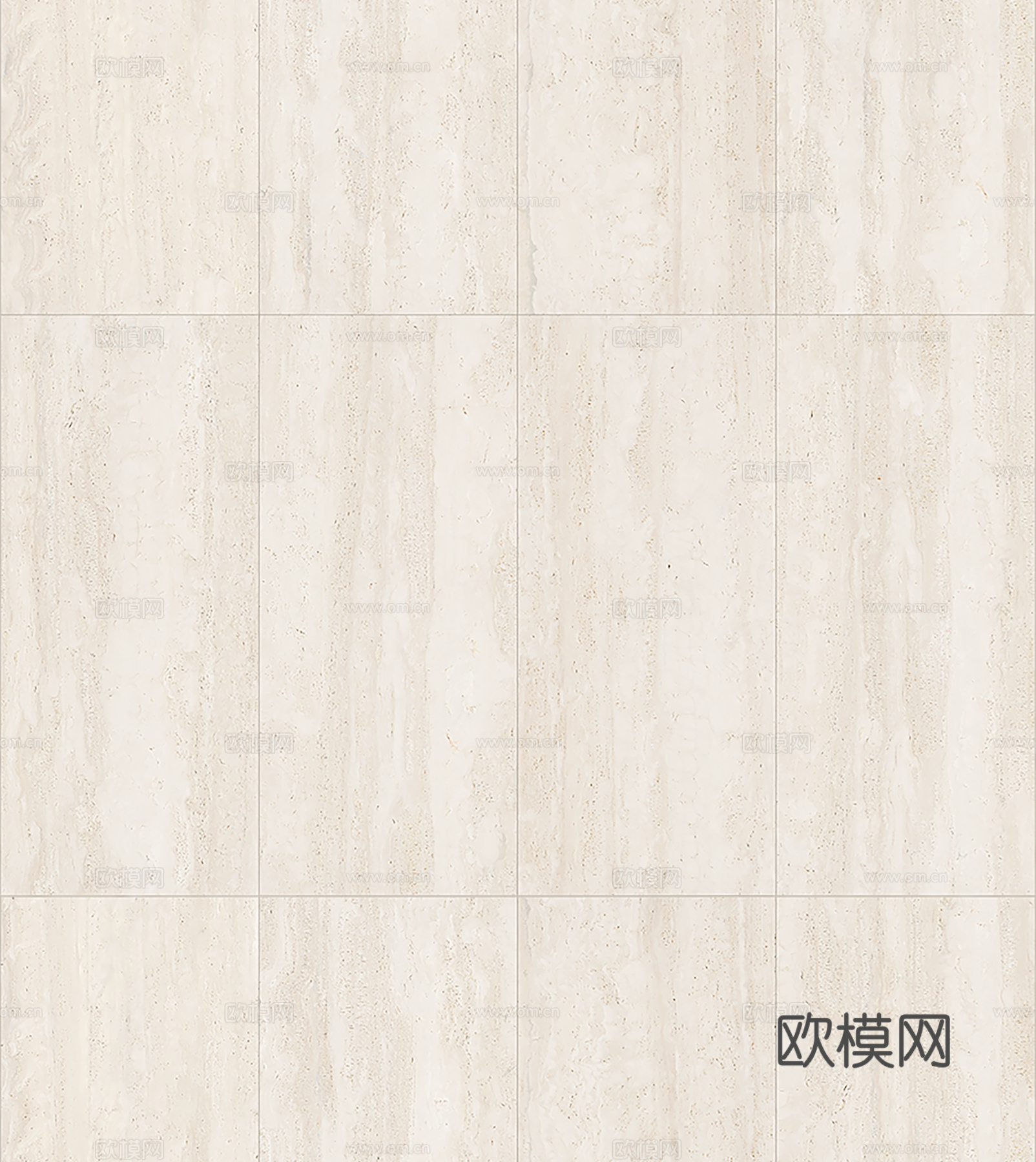 现代奶油无缝米白洞石瓷砖