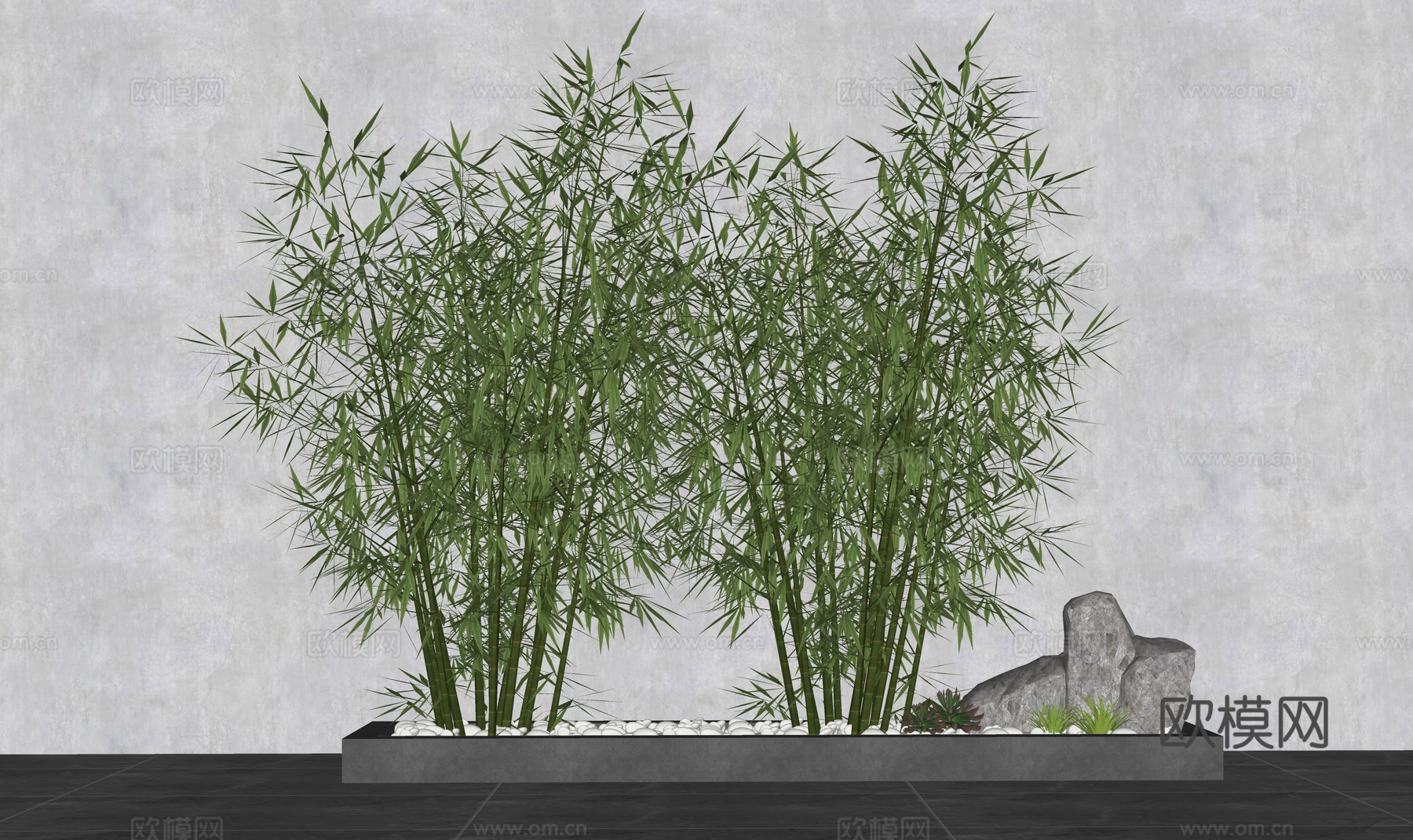 组团 微景观 景观 造景 花镜 绿化 小品 乔木 灌木 花卉su模型