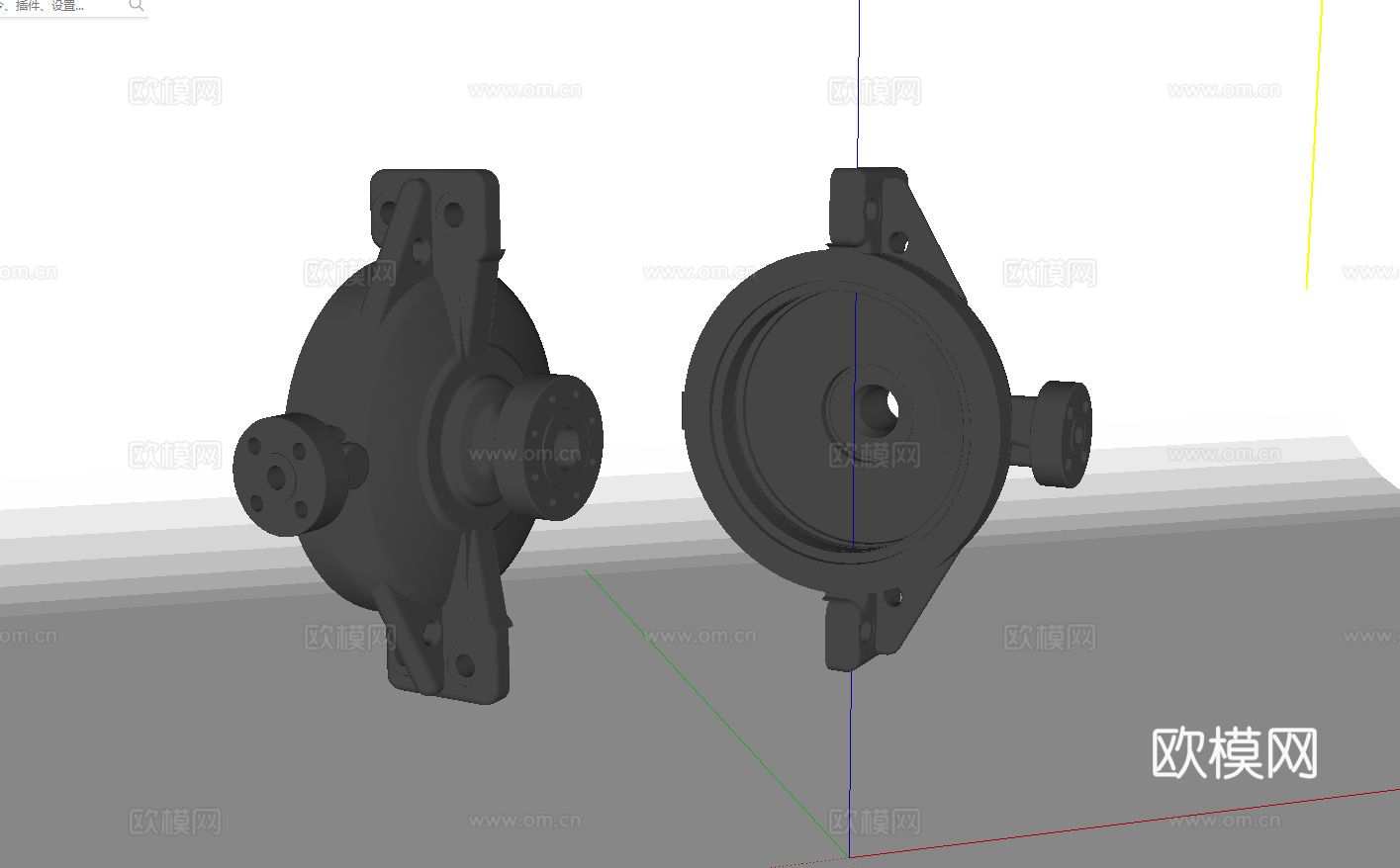 其他工业设备_泵体设计_阀门su模型