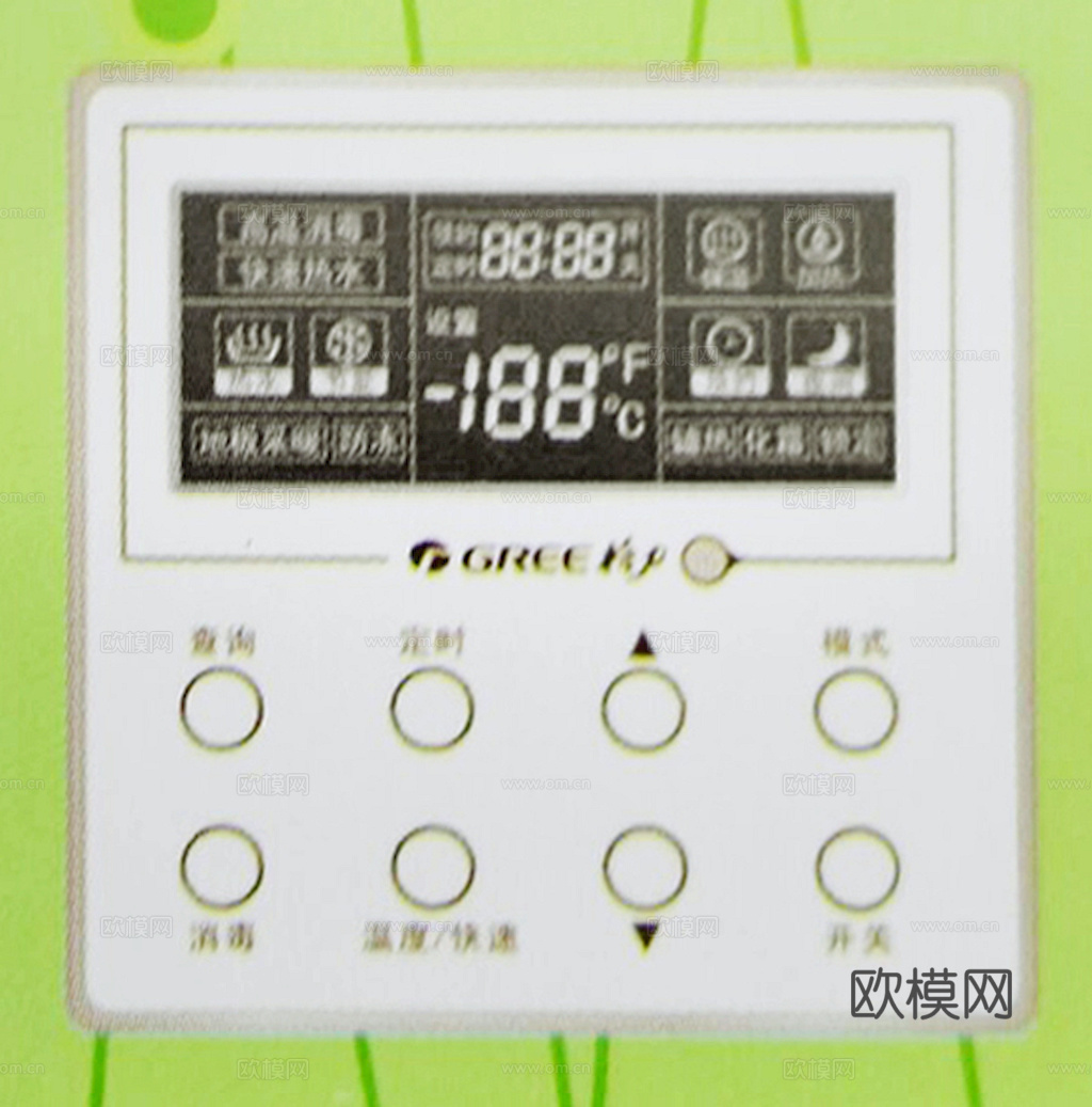 开关插座面板 控制面板 空调调节开关面板 显示面板下载