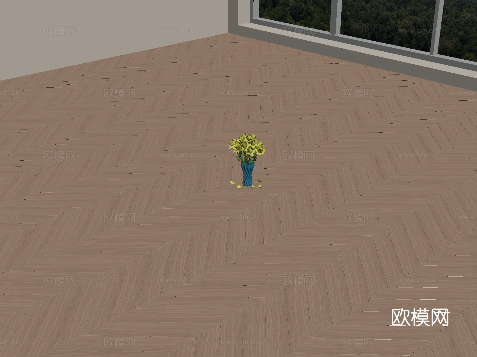 现代木地板 拼花木地板 人字拼木地板su模型