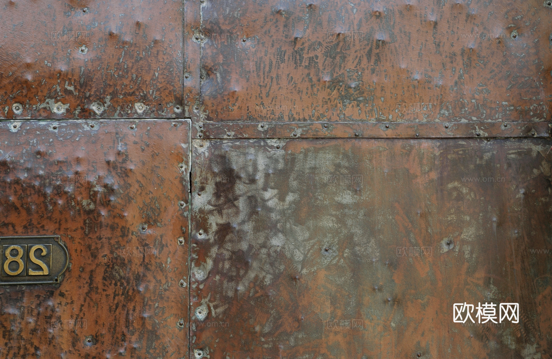 废弃金属锈蚀铁锈破旧金属生锈铁板划痕做旧金属 穿孔花纹金属板下载