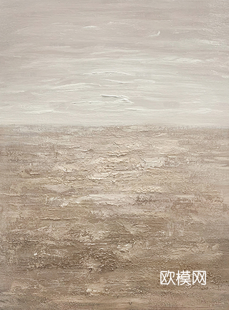 山海之间 暖灰色抽象肌理画