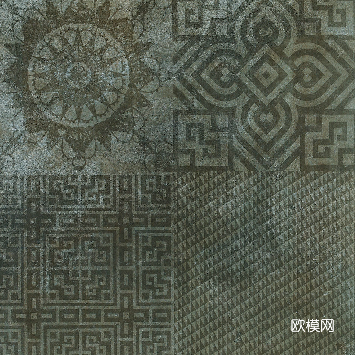 大理石石材 岩石 室外火烧板芝麻黑芝麻灰花岗岩墙地面 广场砖