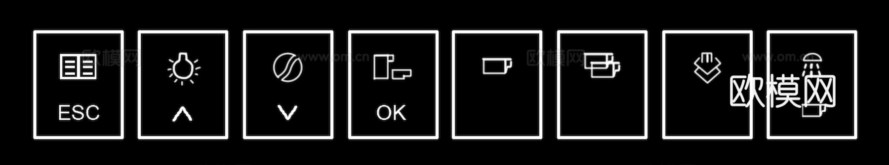 开关插座面板 控制面板 空调调节开关面板 显示面板