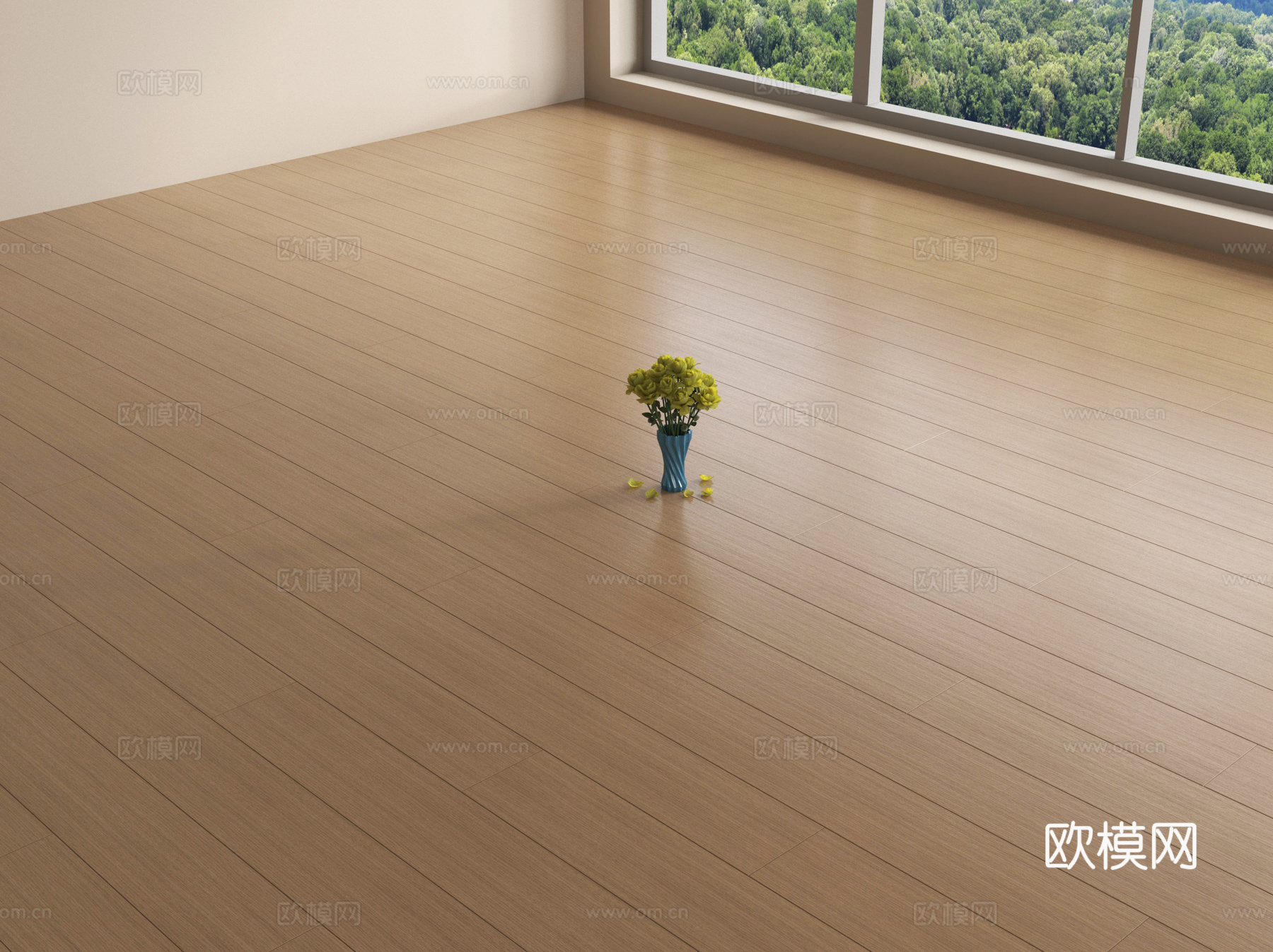 现代木地板 拼花木地板su模型