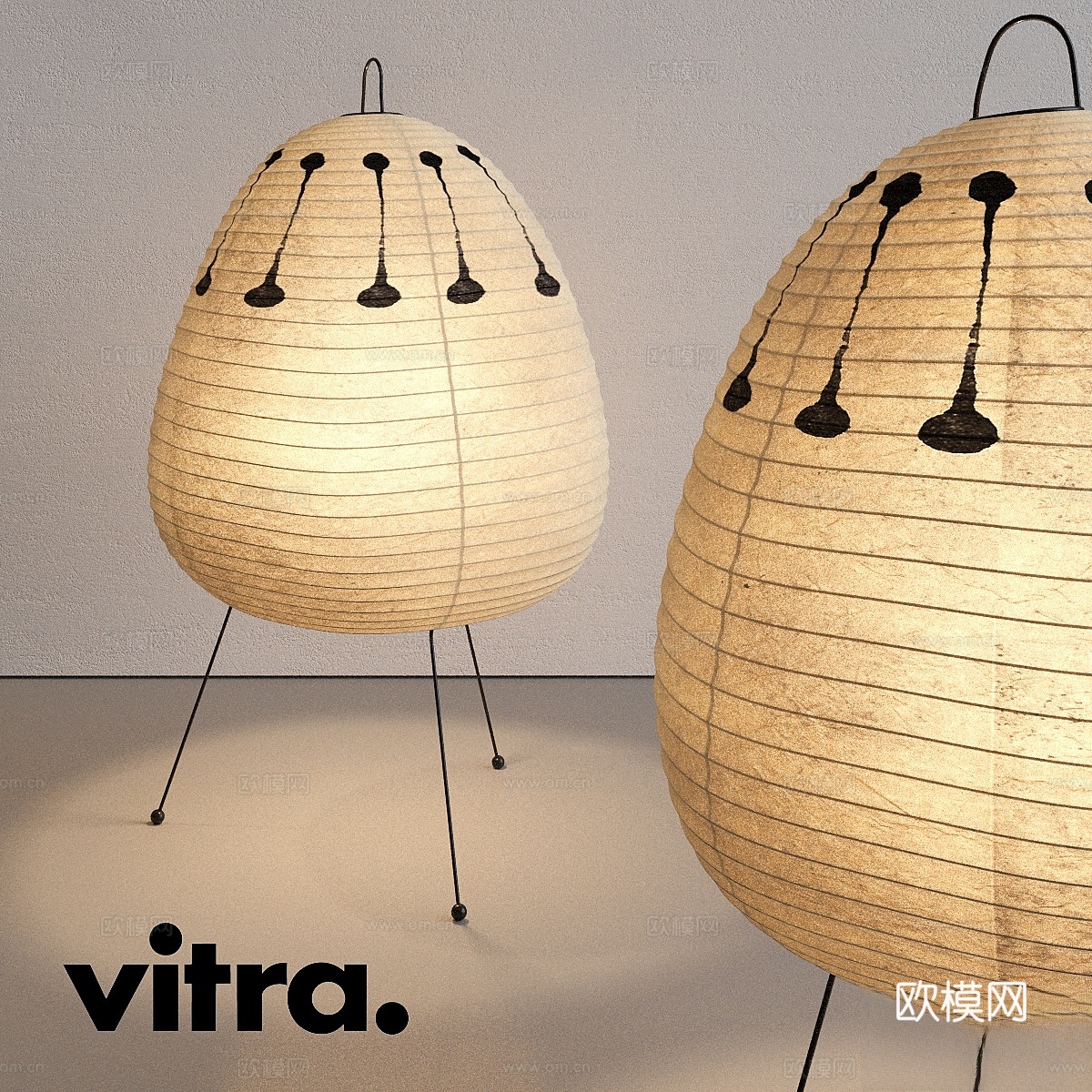 维特拉Akari 1AD灯具3d模型下载