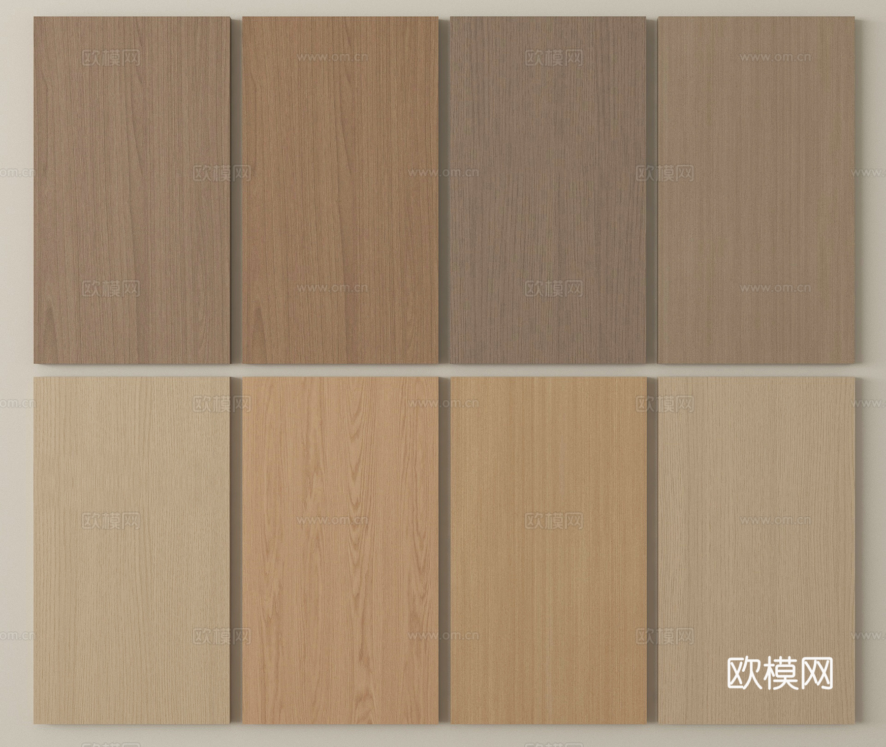 现代木饰面 木饰面护墙板 木饰面背景墙su模型