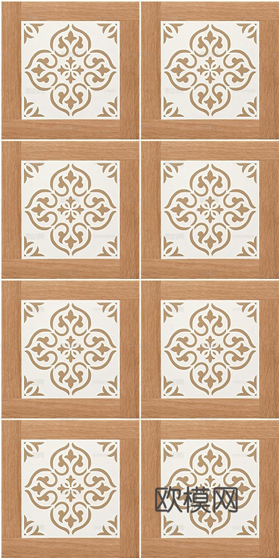 美式复古木纹拼花小花砖
