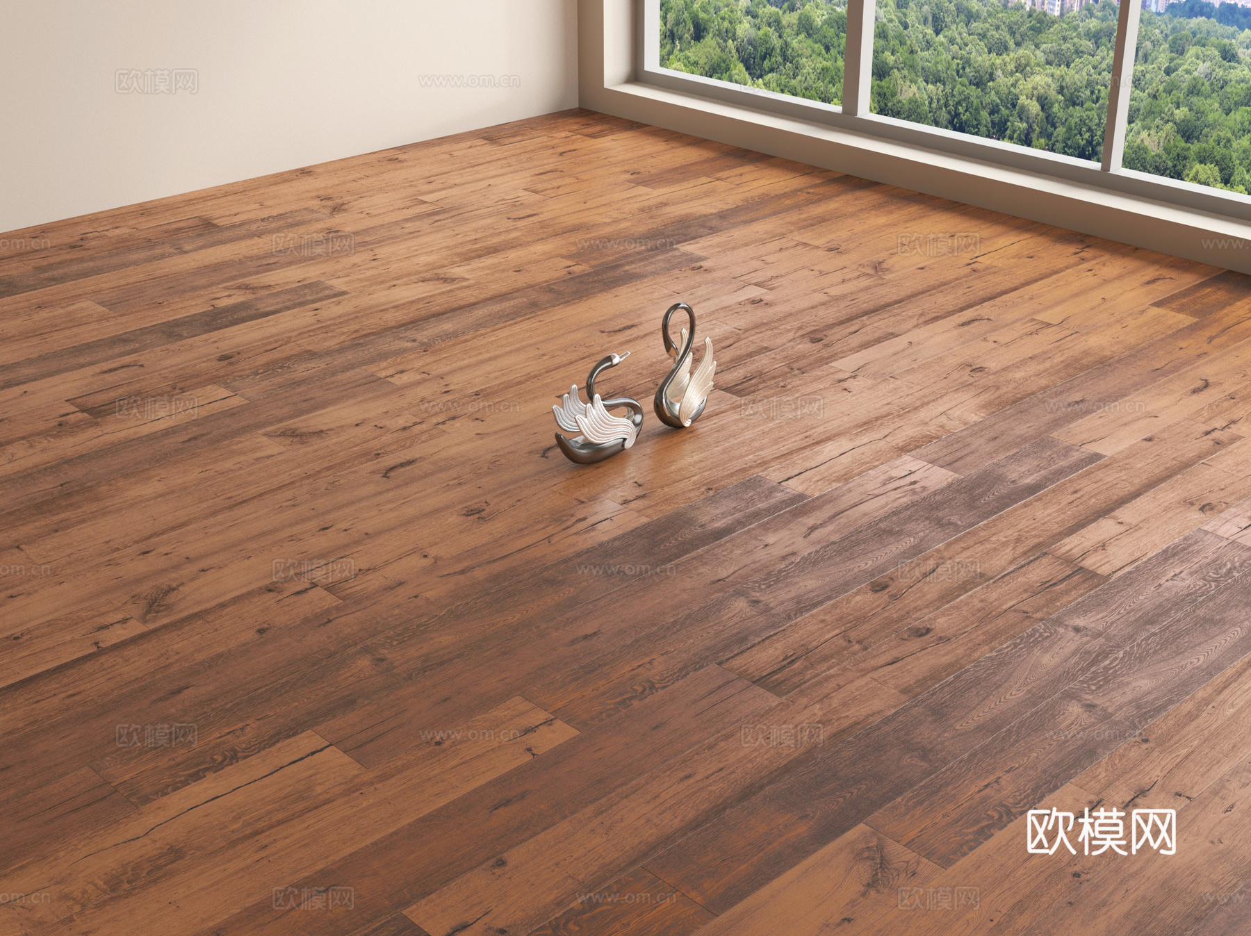 现代木地板 拼花木地板su模型