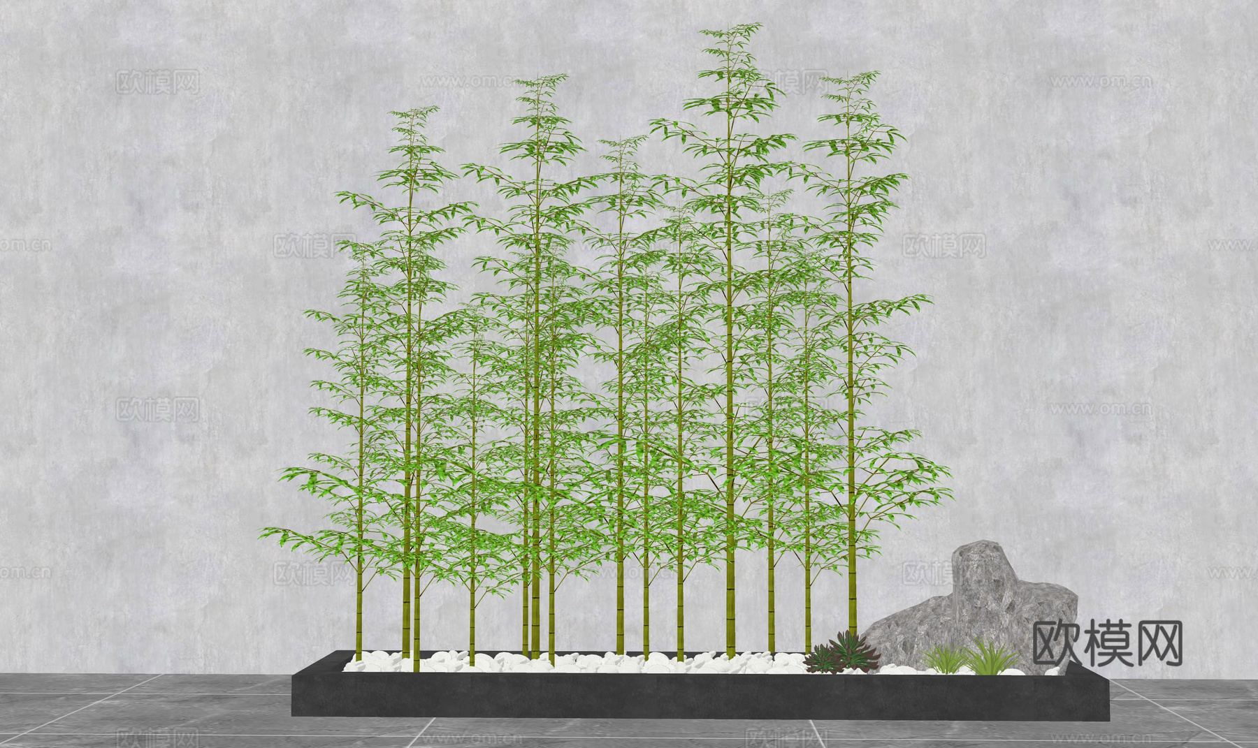 组团 微景观 景观 造景 花镜 绿化 小品 乔木 灌木 花卉su模型