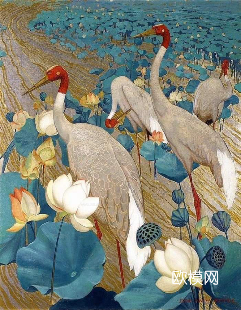 中式屏风、装饰画