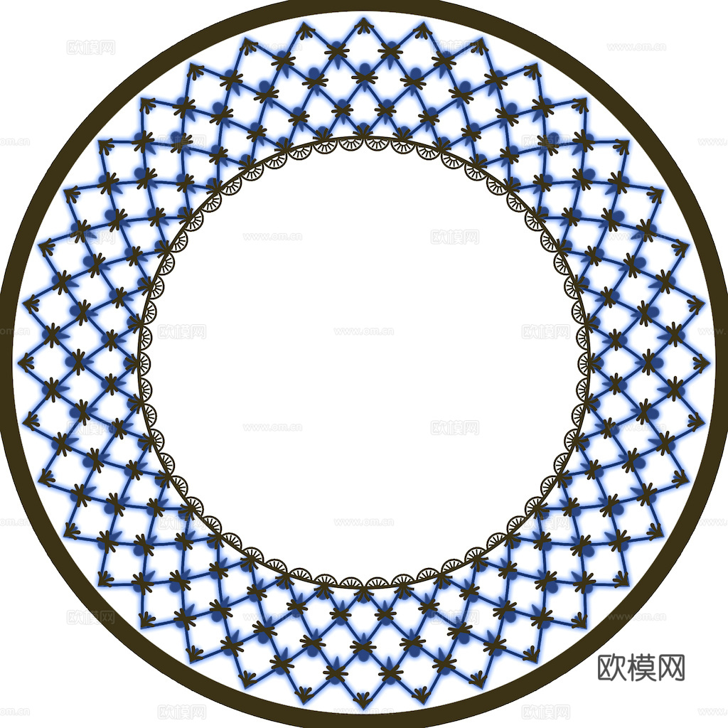 盘子 菜盘 餐盘 古典青花瓷瓷盘图案花纹 陶瓷瓷器花纹下载
