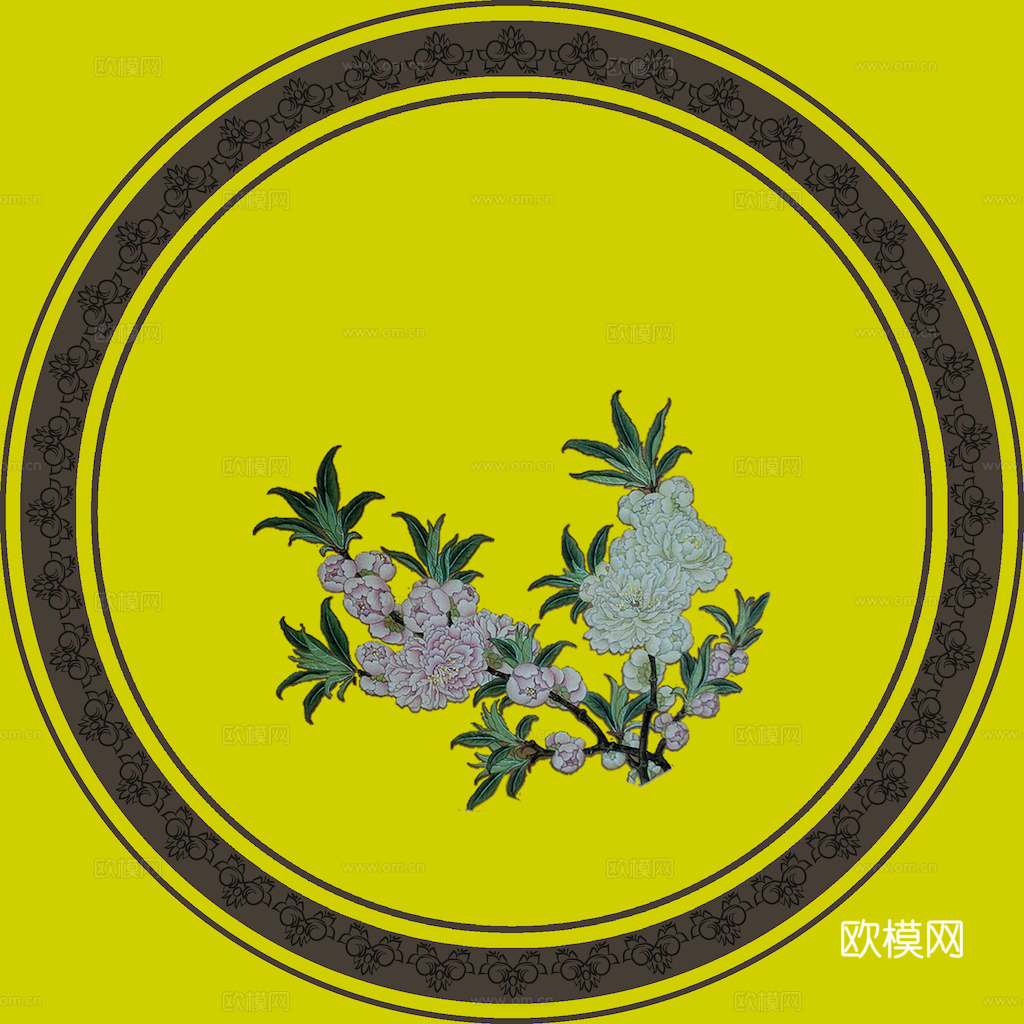 盘子 菜盘 餐盘 古典青花瓷瓷盘图案花纹 陶瓷瓷器花纹下载