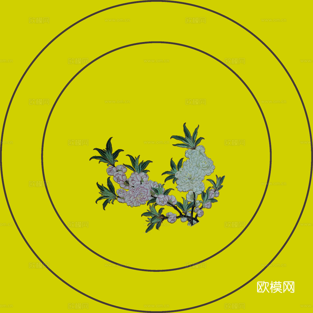 盘子 菜盘 餐盘 古典青花瓷瓷盘图案花纹 陶瓷瓷器花纹