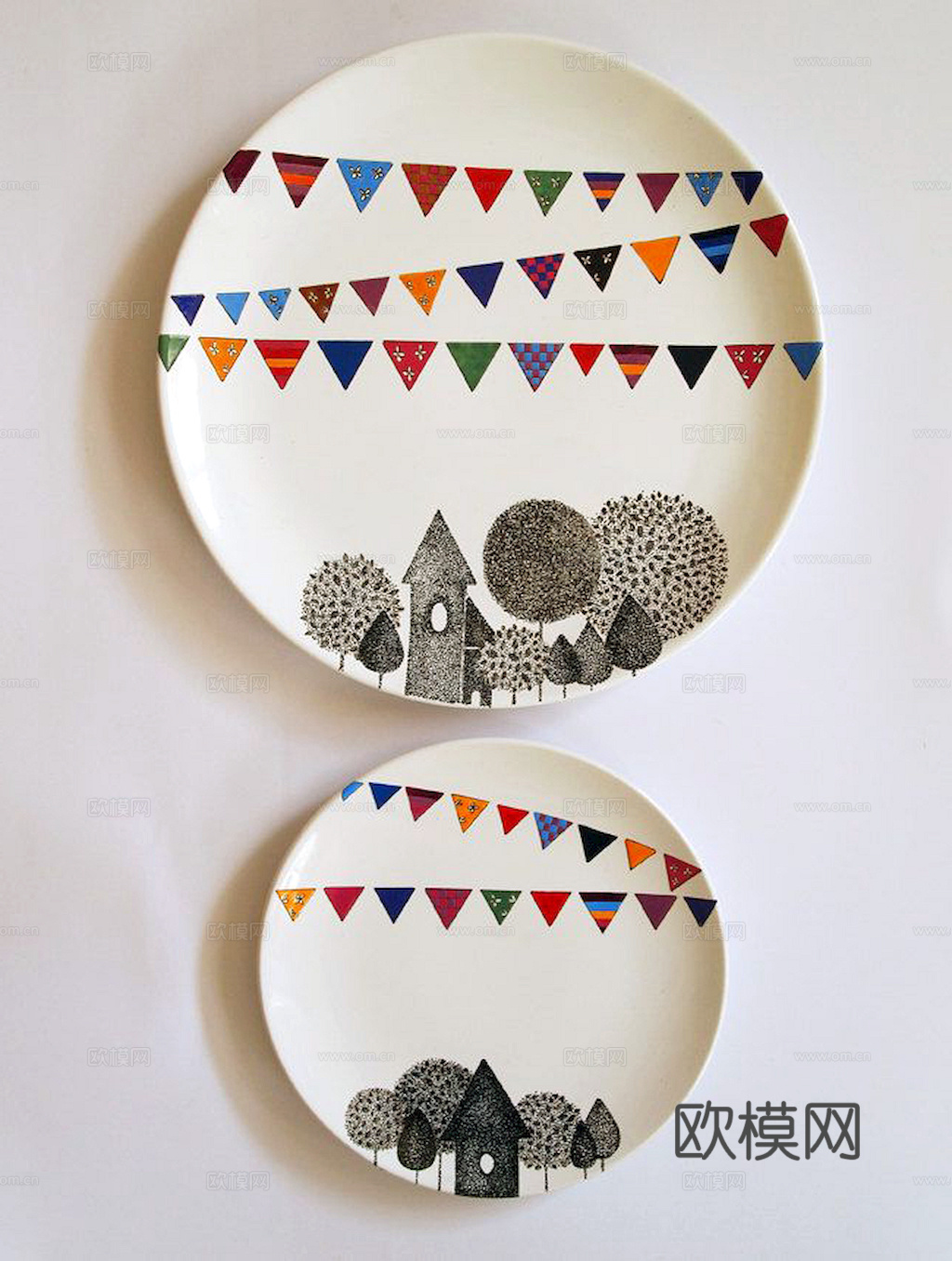 盘子 菜盘 餐盘 古典青花瓷瓷盘图案花纹 陶瓷瓷器花纹下载