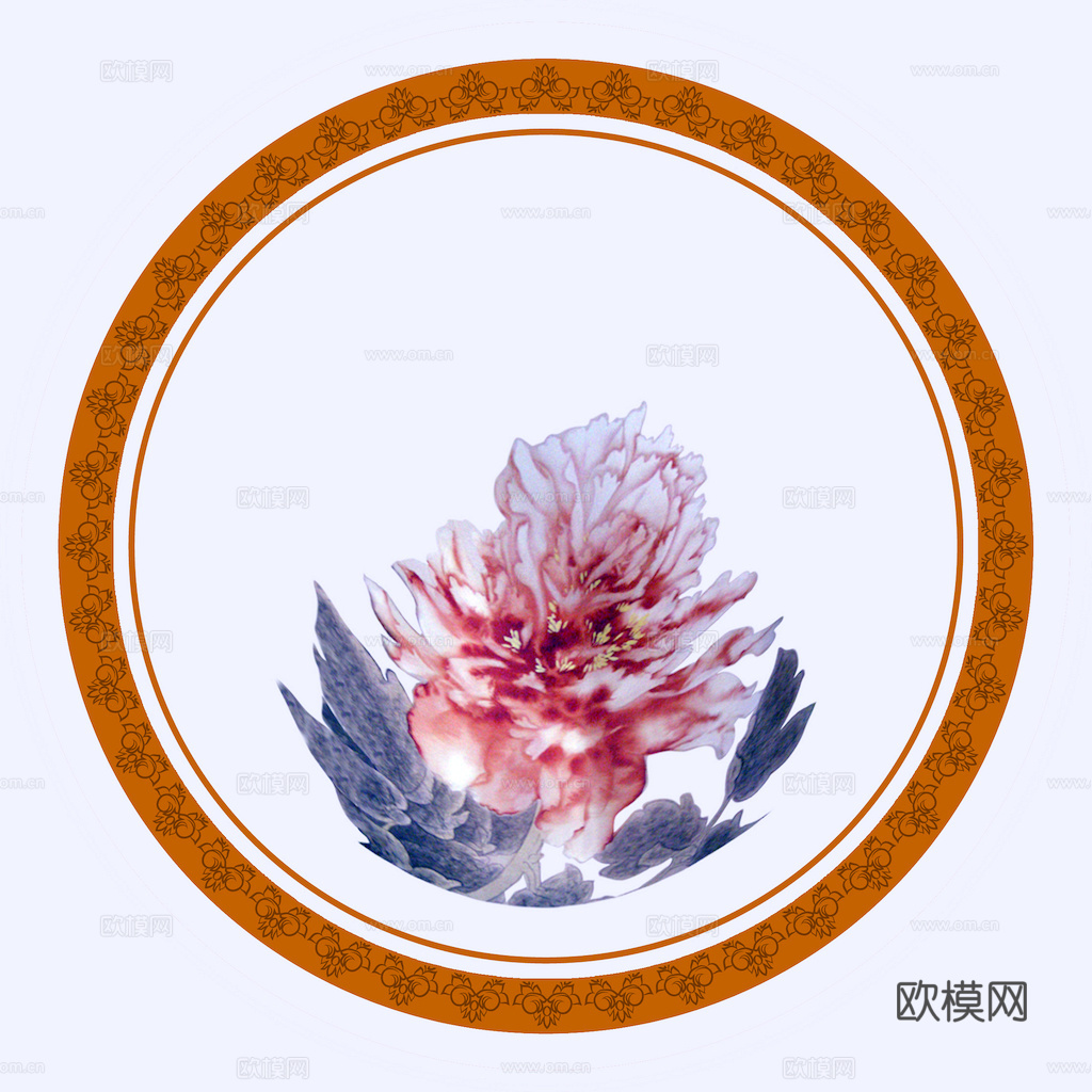 盘子 菜盘 餐盘 古典青花瓷瓷盘图案花纹 陶瓷瓷器花纹下载