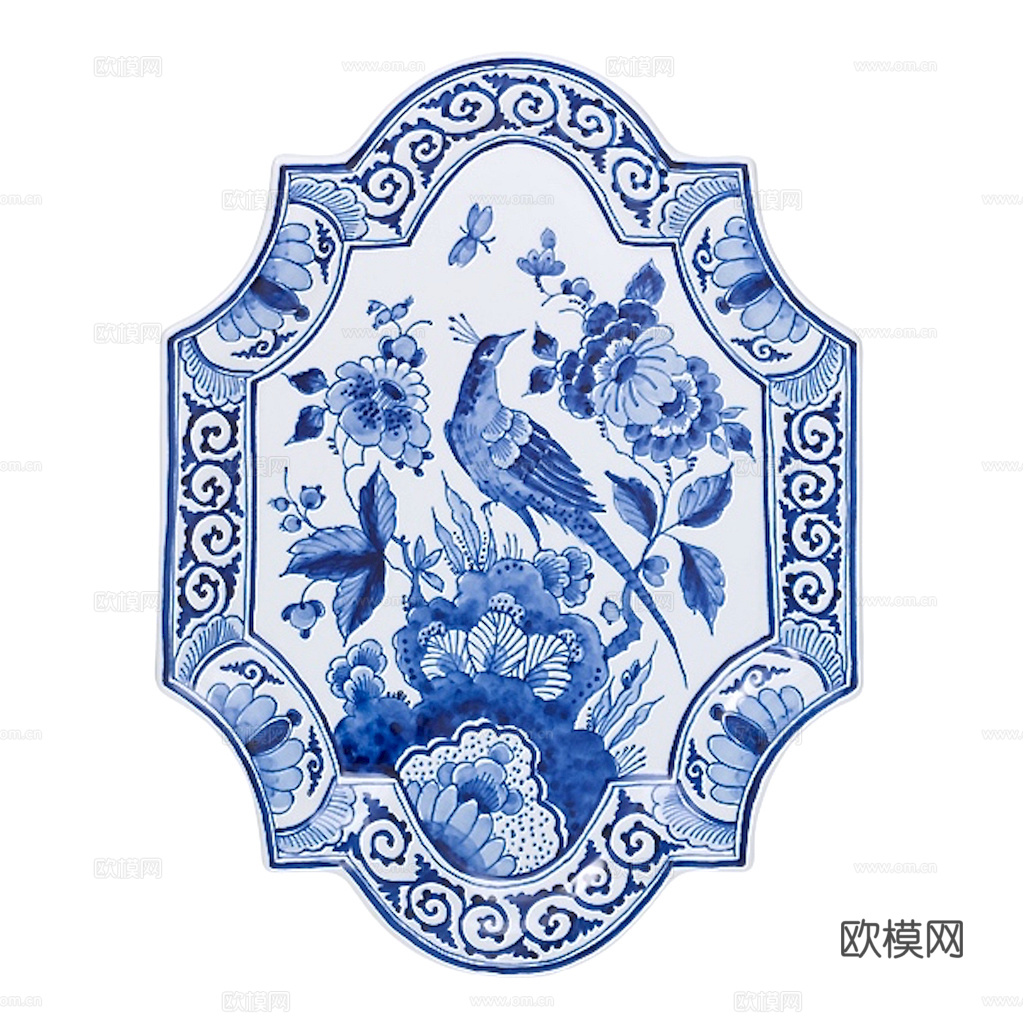 盘子 菜盘 餐盘 青花瓷瓷盘图案花纹下载