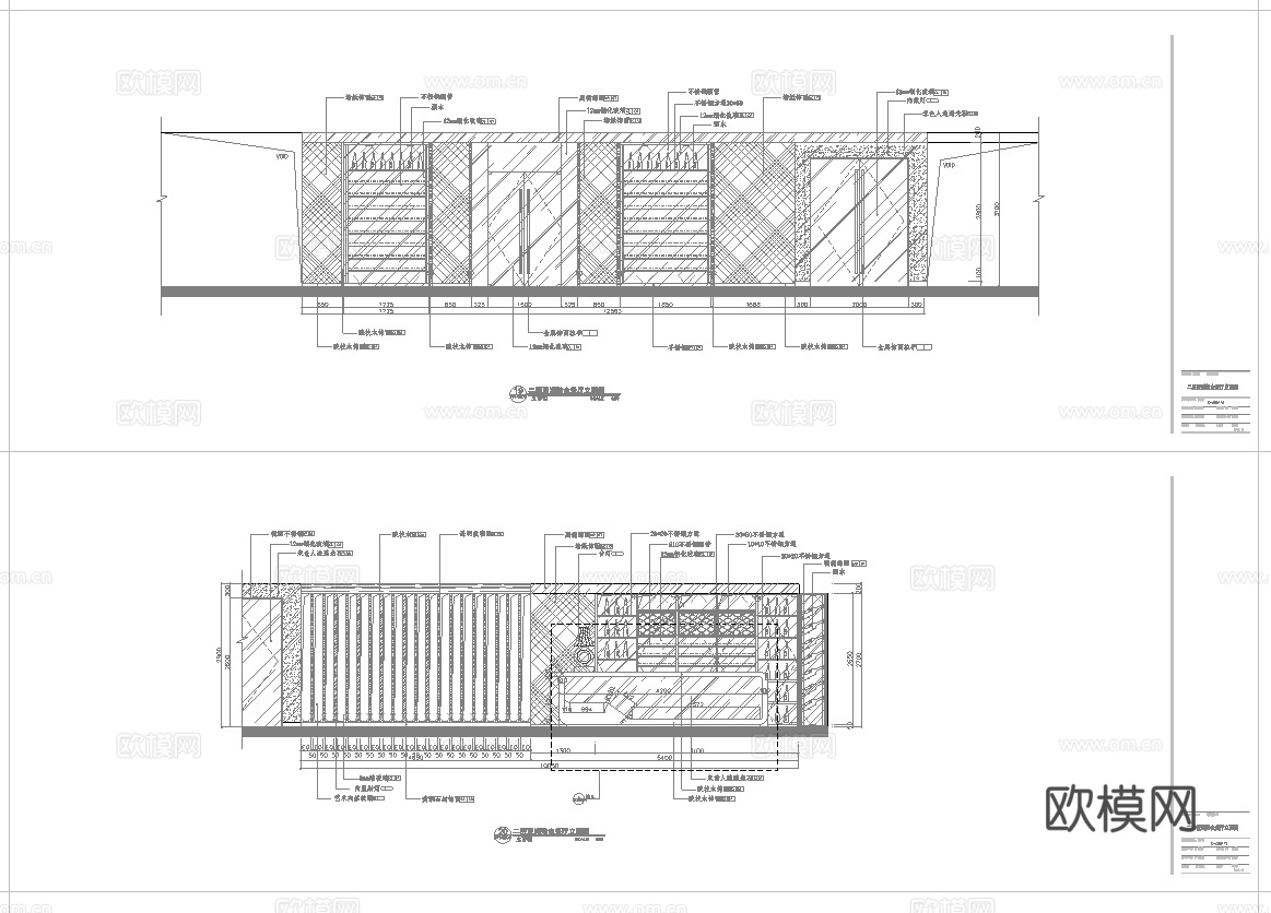 最新6套 酒店餐厅 中餐厅 施工图合集cad施工图